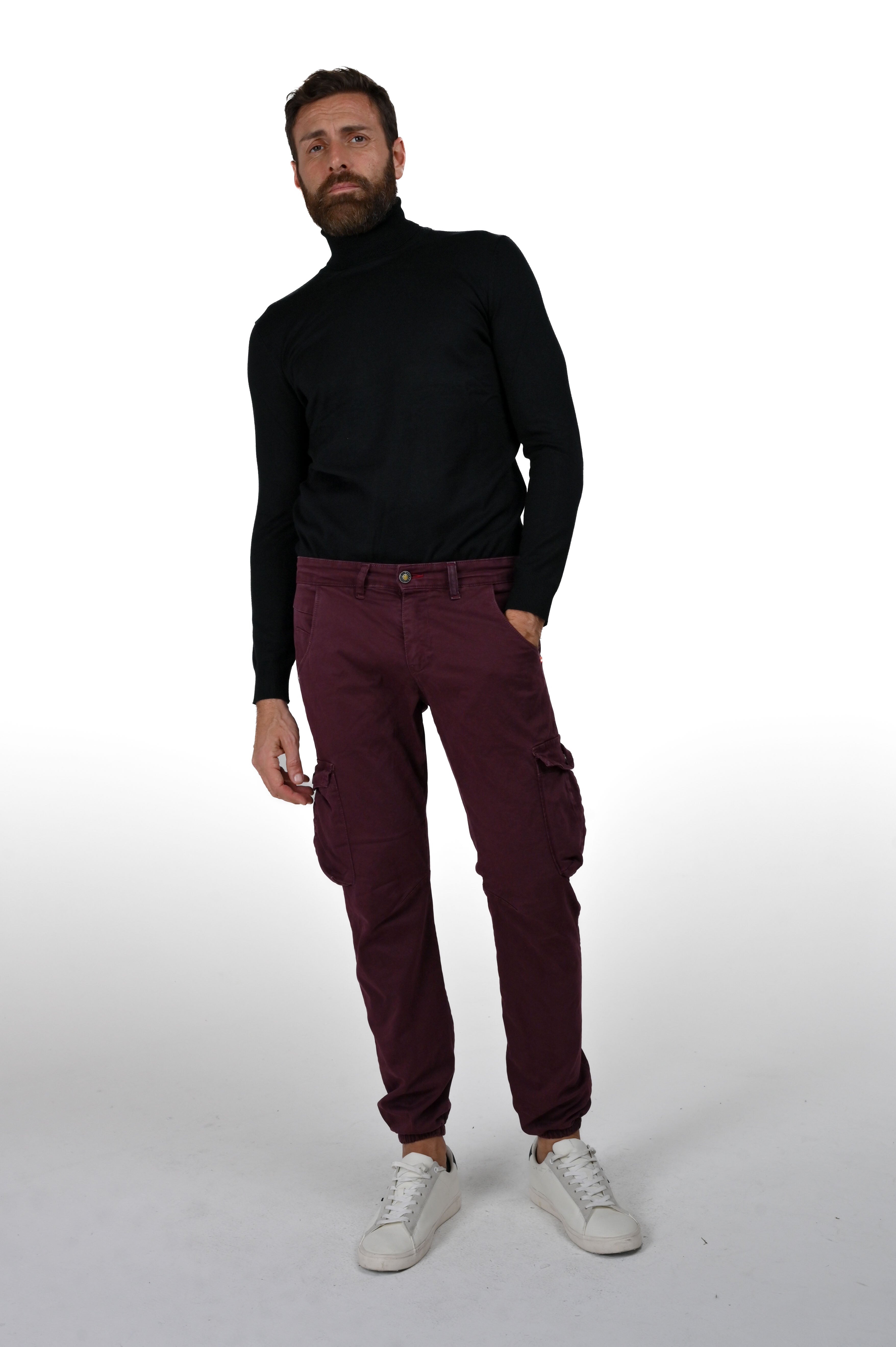 Pantaloni in cotone slim Cezanne Molla FW23/24