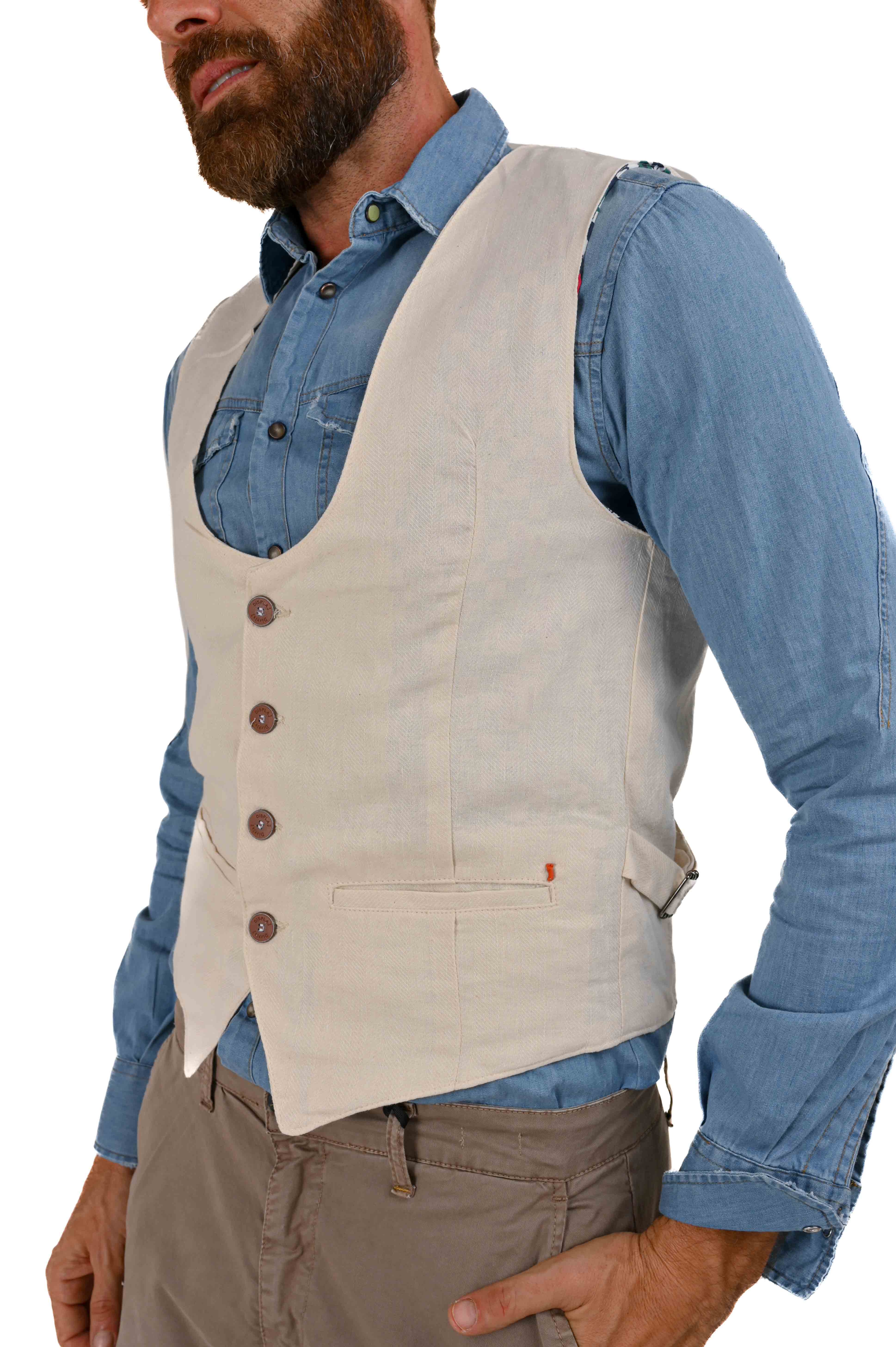 Gilet in cotone regular Raz Genova 30 SS22