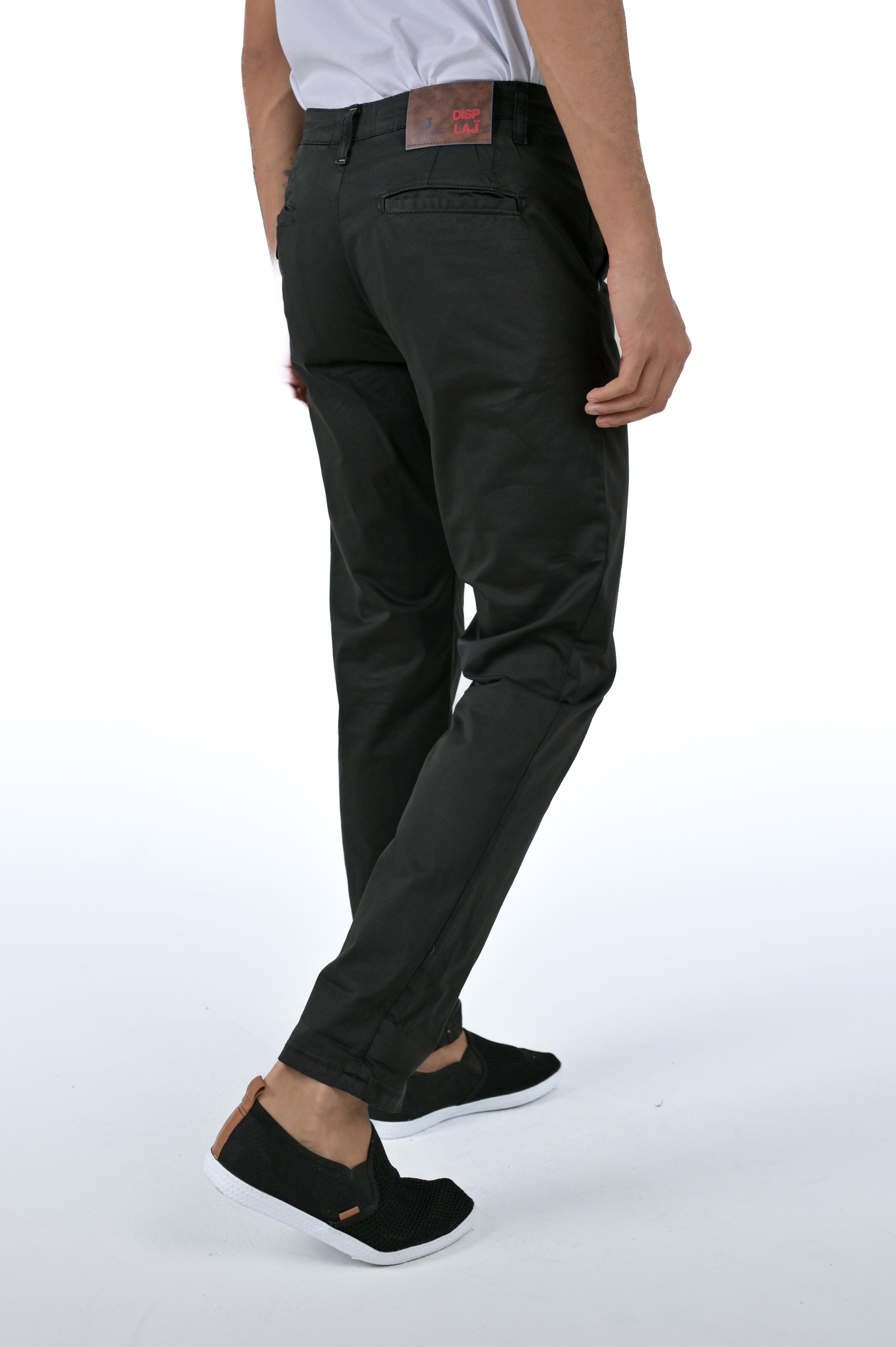 Pantaloni in cotone slim Sonic Raso Nero SS25