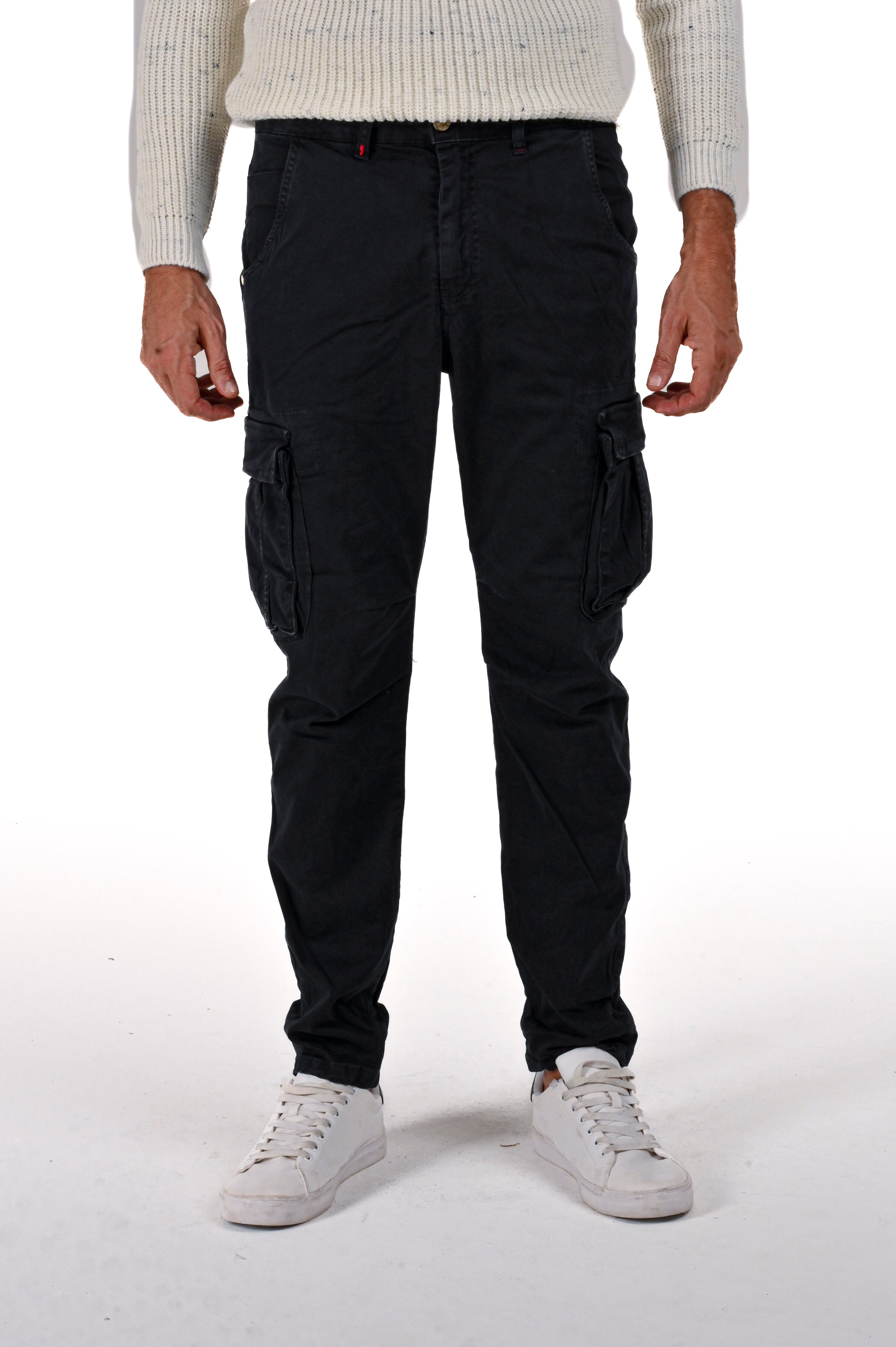 Pantaloni in cotone regular Marktas nero FW24/25