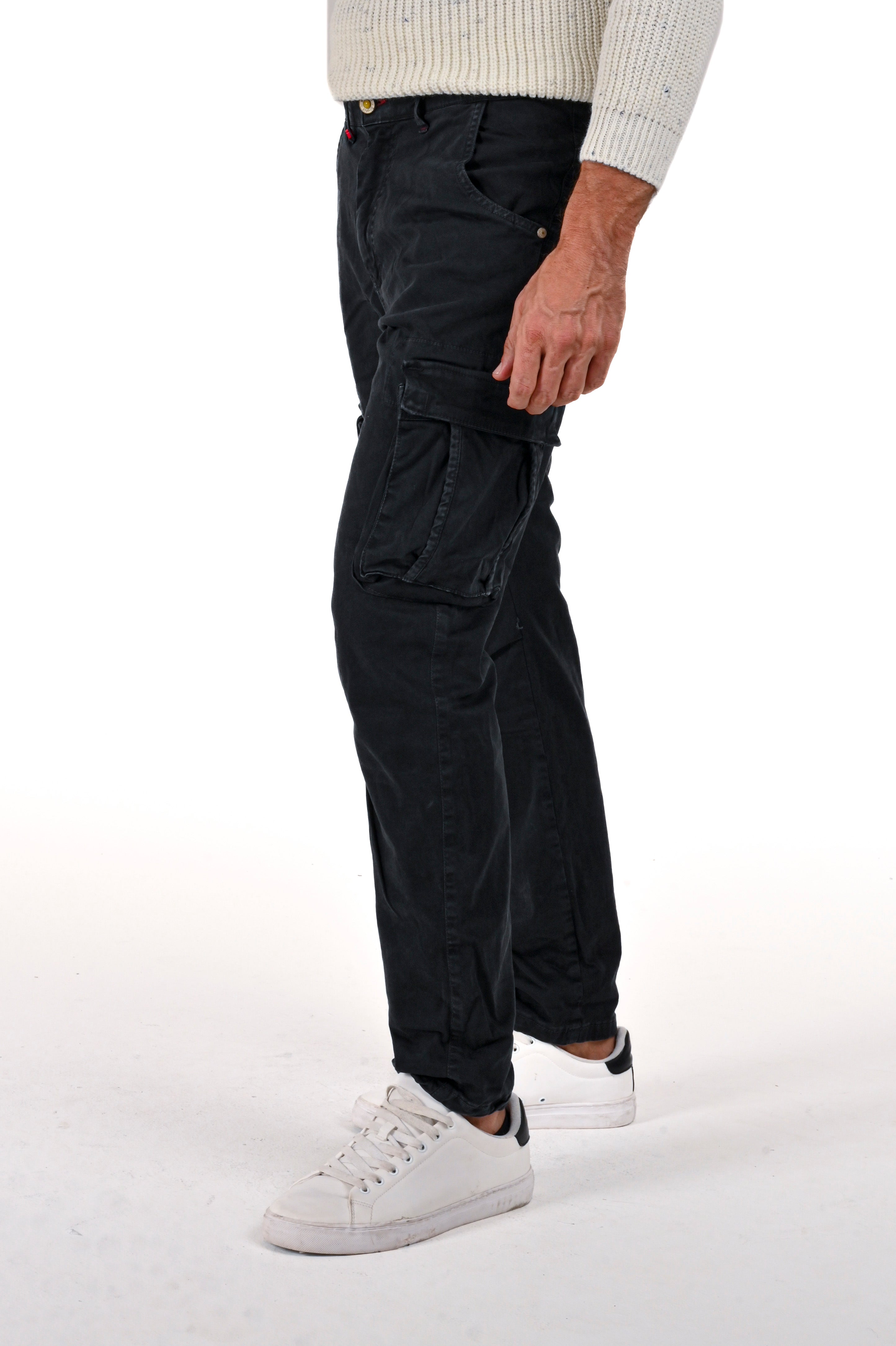 Pantaloni in cotone regular Marktas nero FW24/25