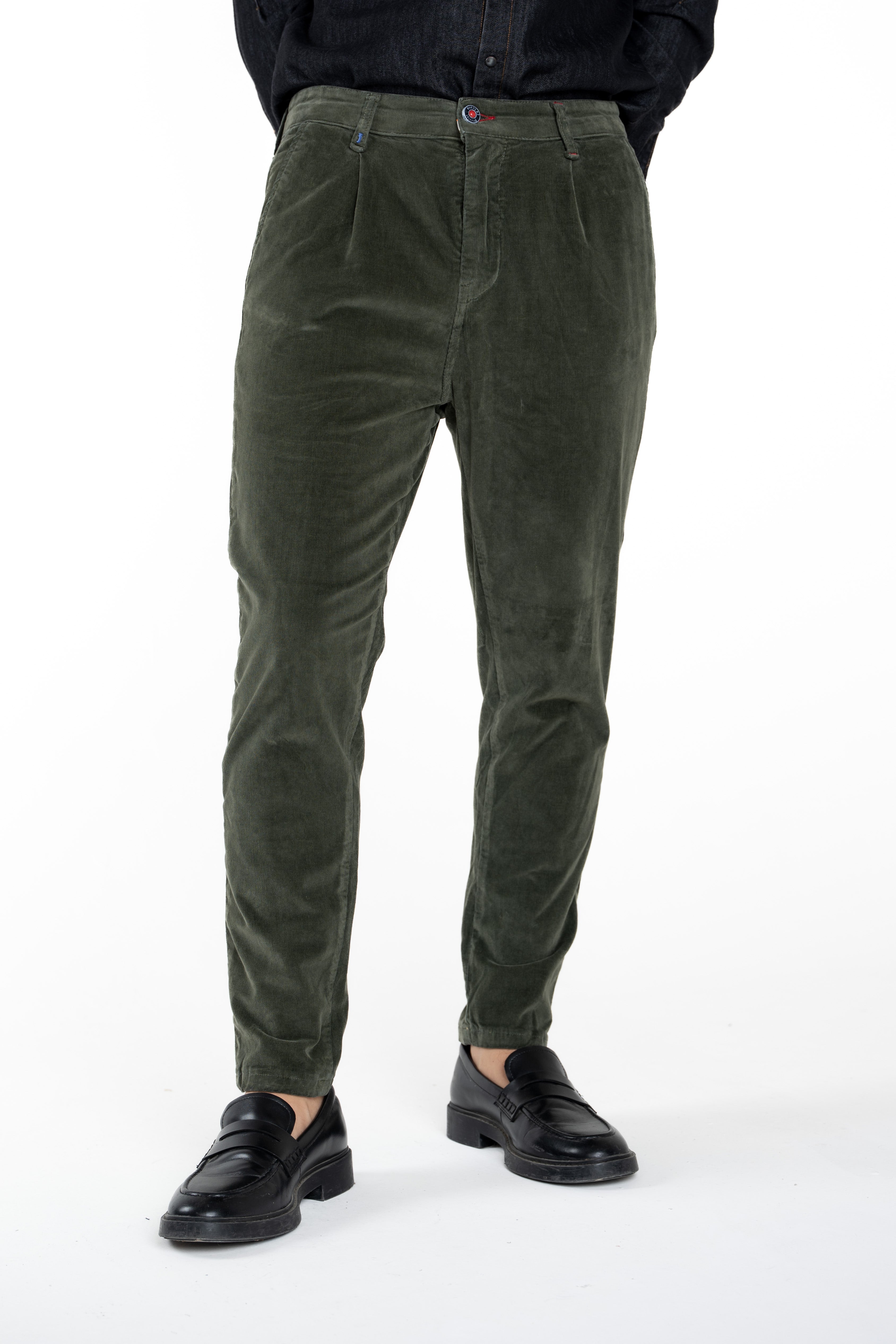 New Private Gab Blue Tapered Cotton Pants FW24/25