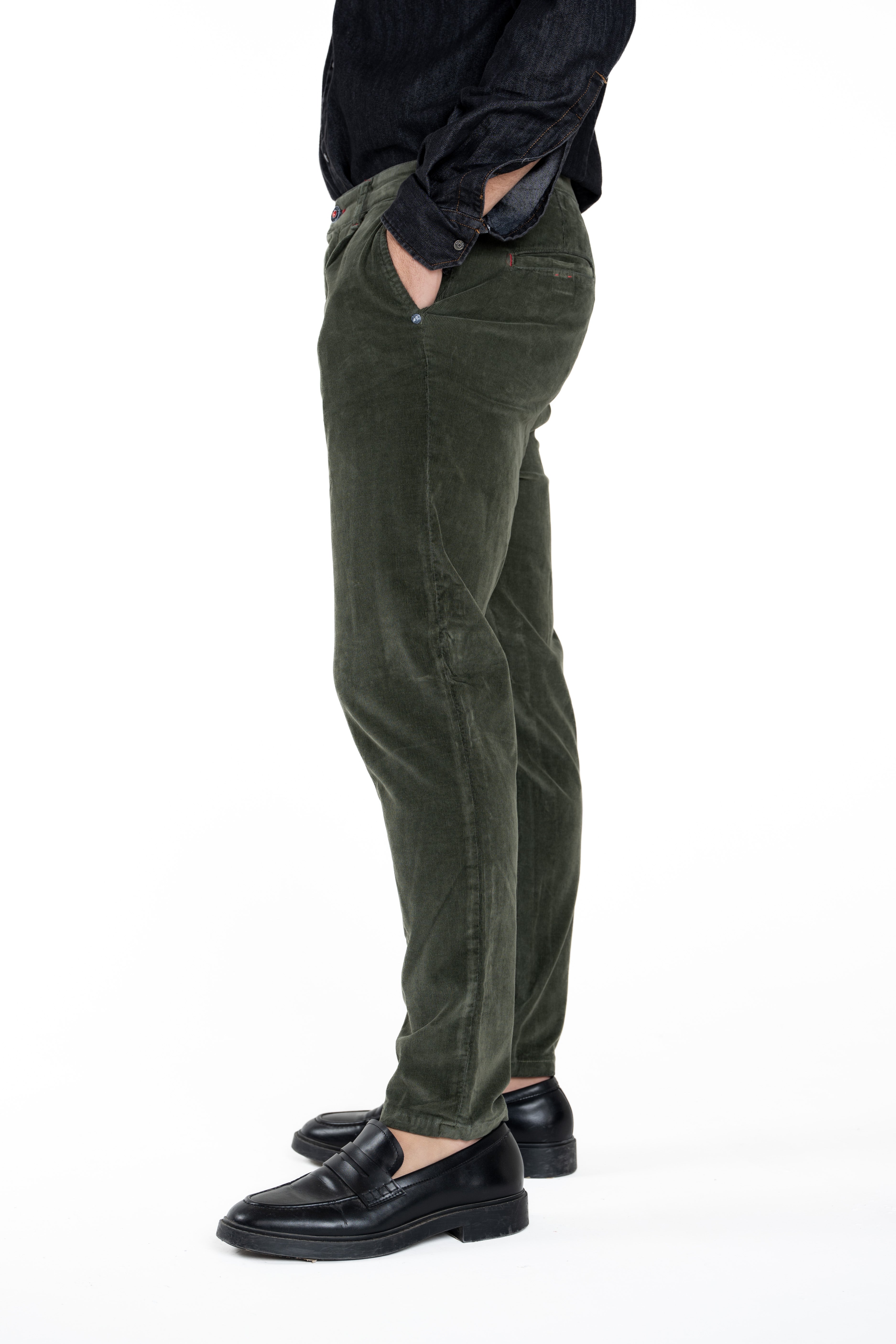 New Private Gab Blue Tapered Cotton Pants FW24/25