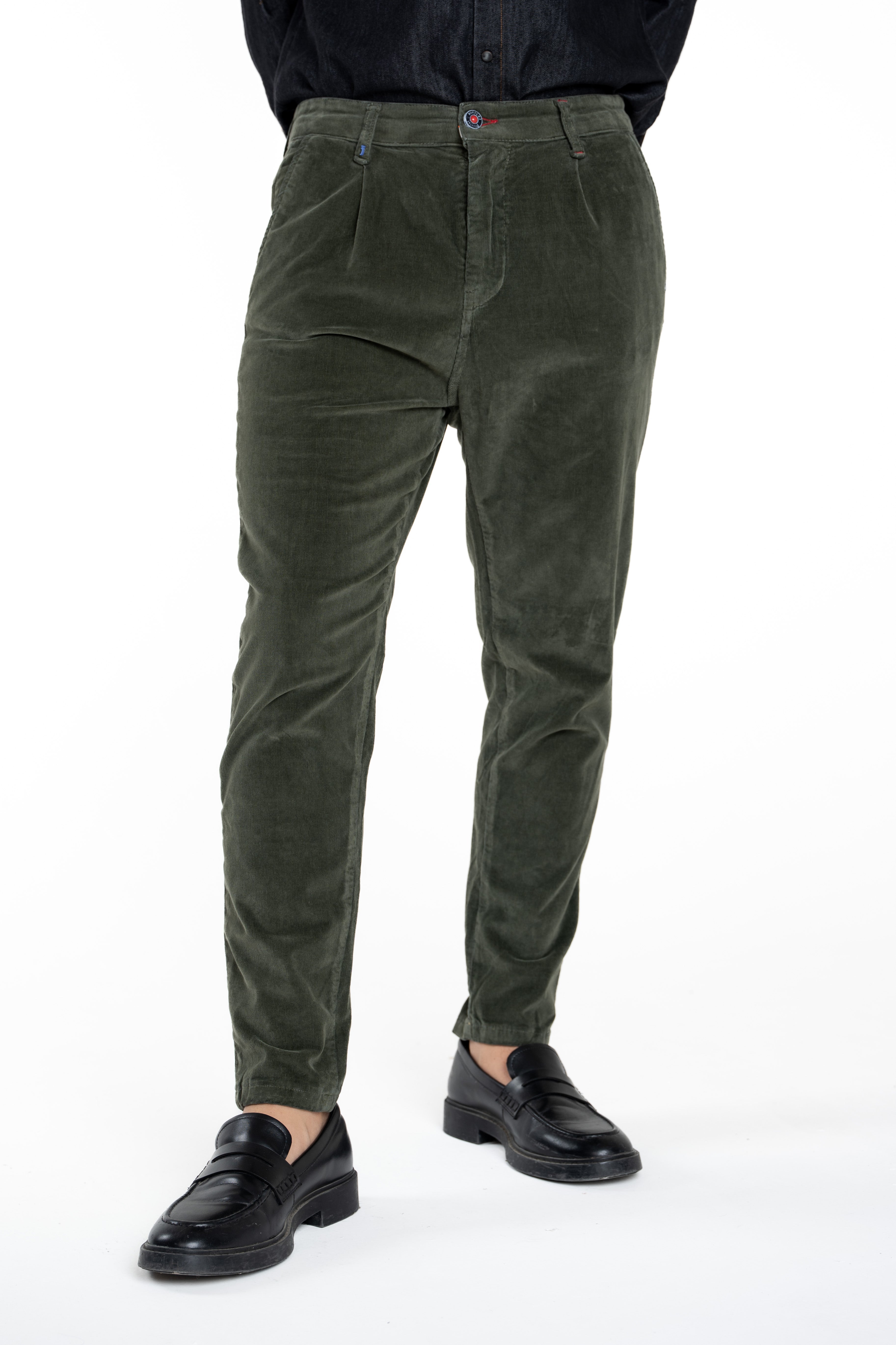 New Private Gab Blue Tapered Cotton Pants FW24/25