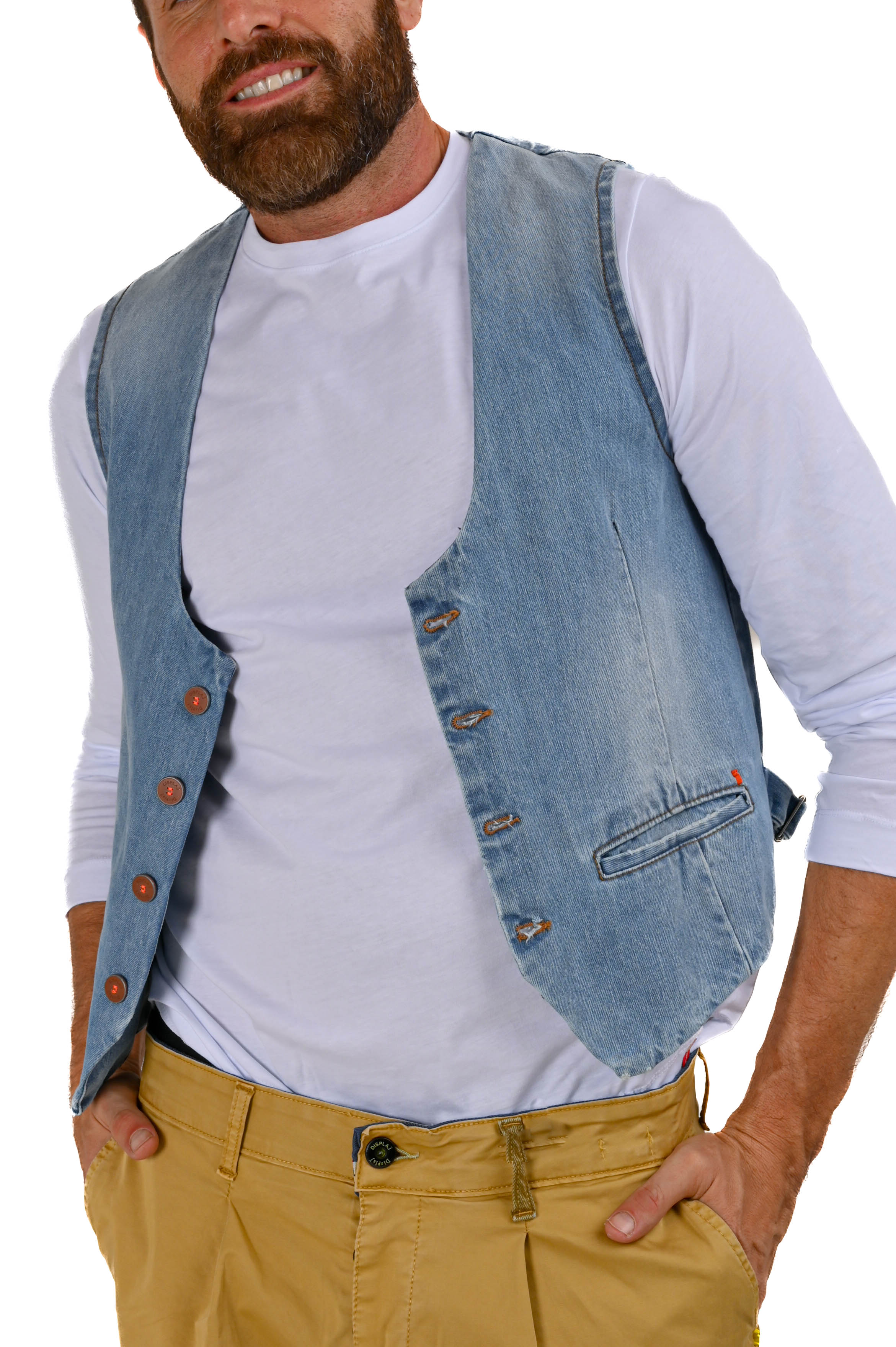 Regular Cotton Vest Raz Jeans Light SS22