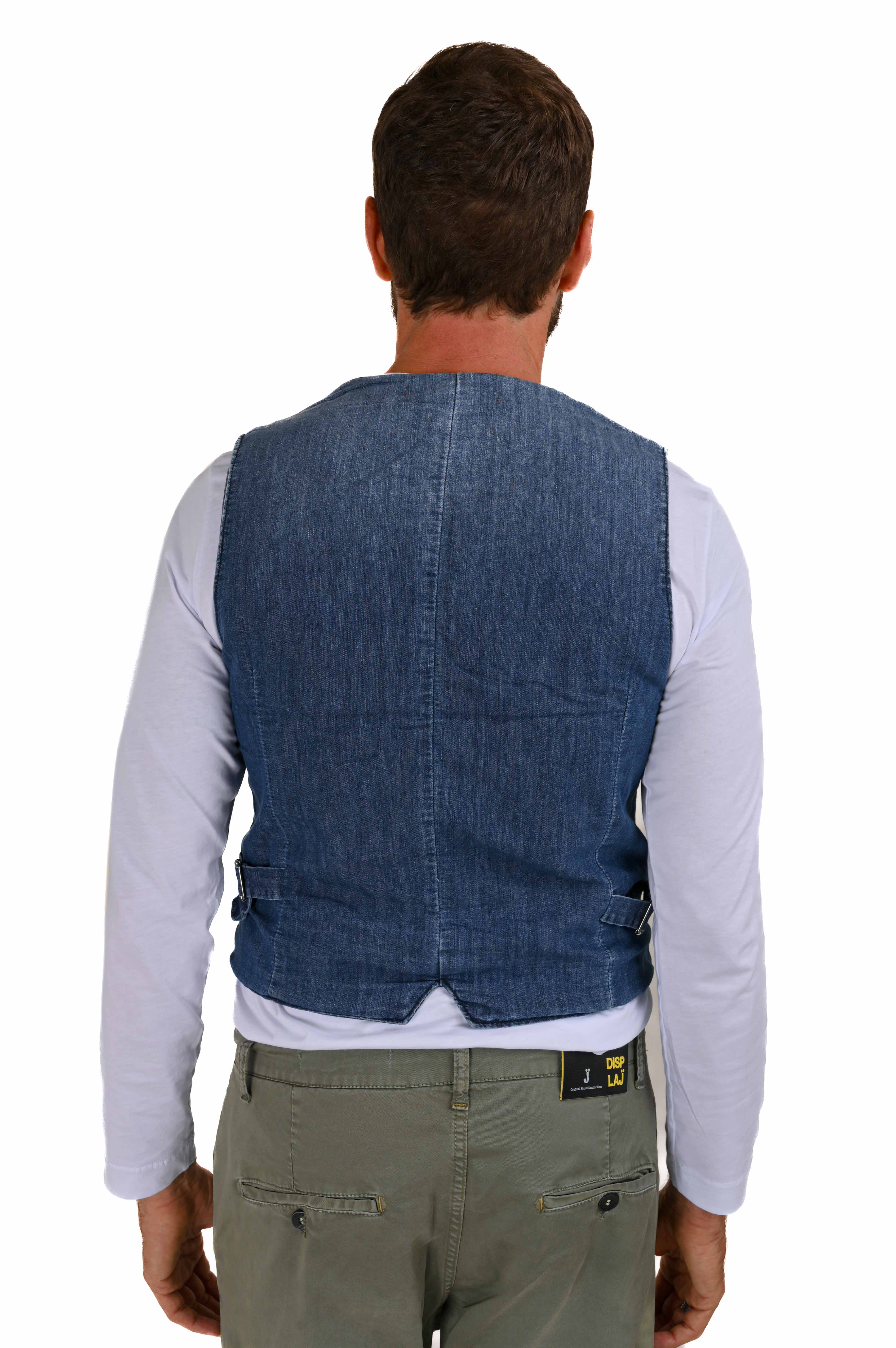 Gilet in cotone regular Raz Jeans Scuro SS22