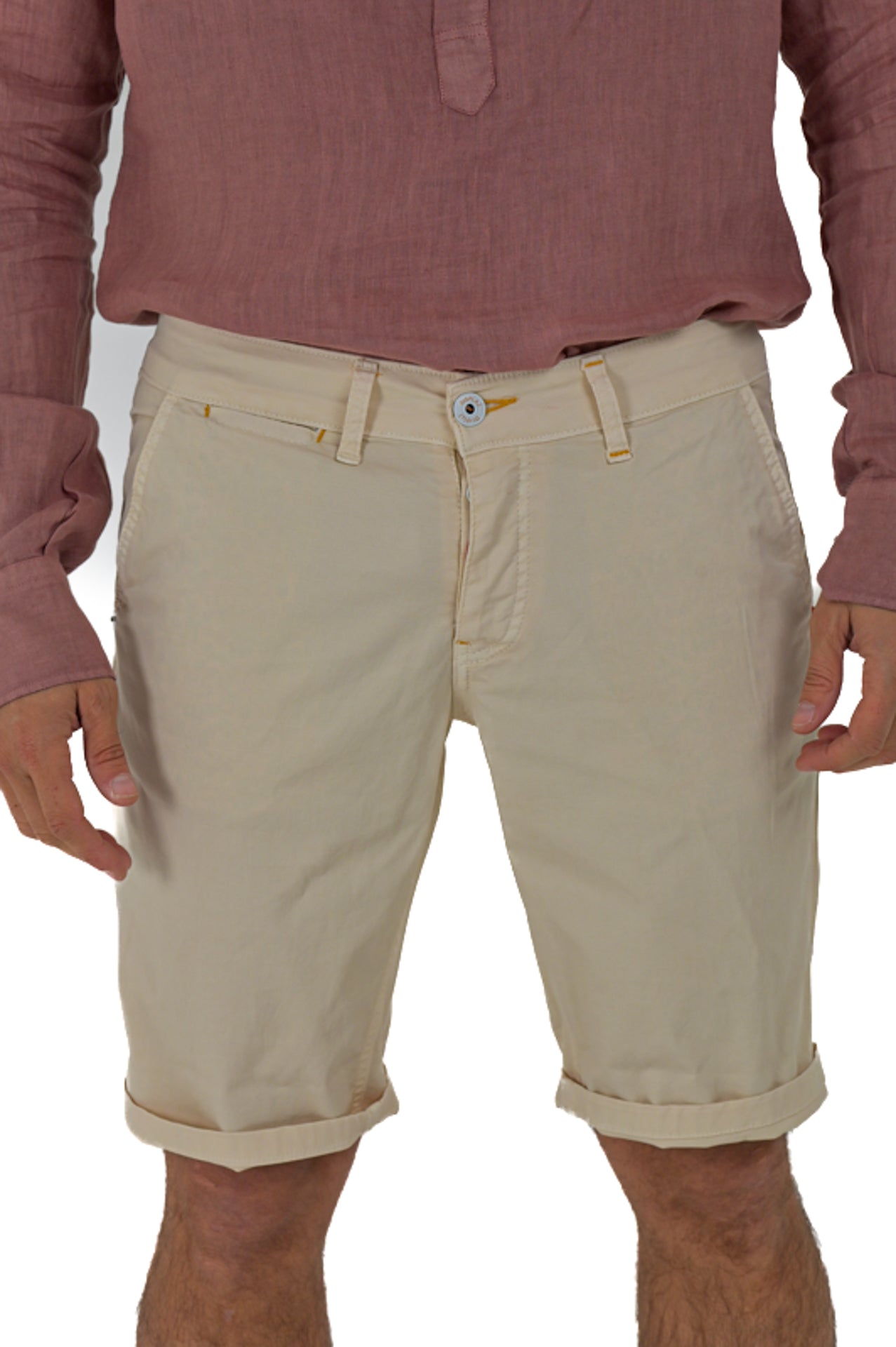 Martin Maldives Blue Slim Cotton Bermuda SS25