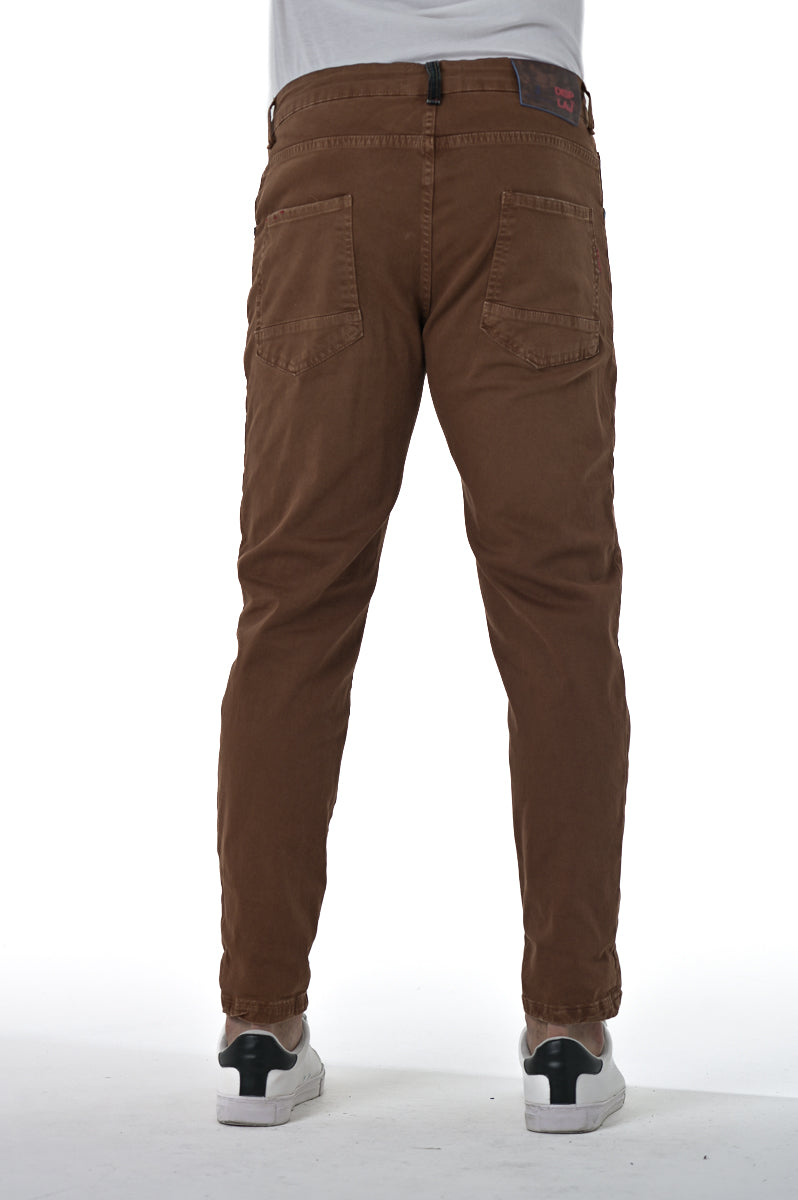 Pantaloni in cotone regular New Wolf Gab bruciato FW24/25