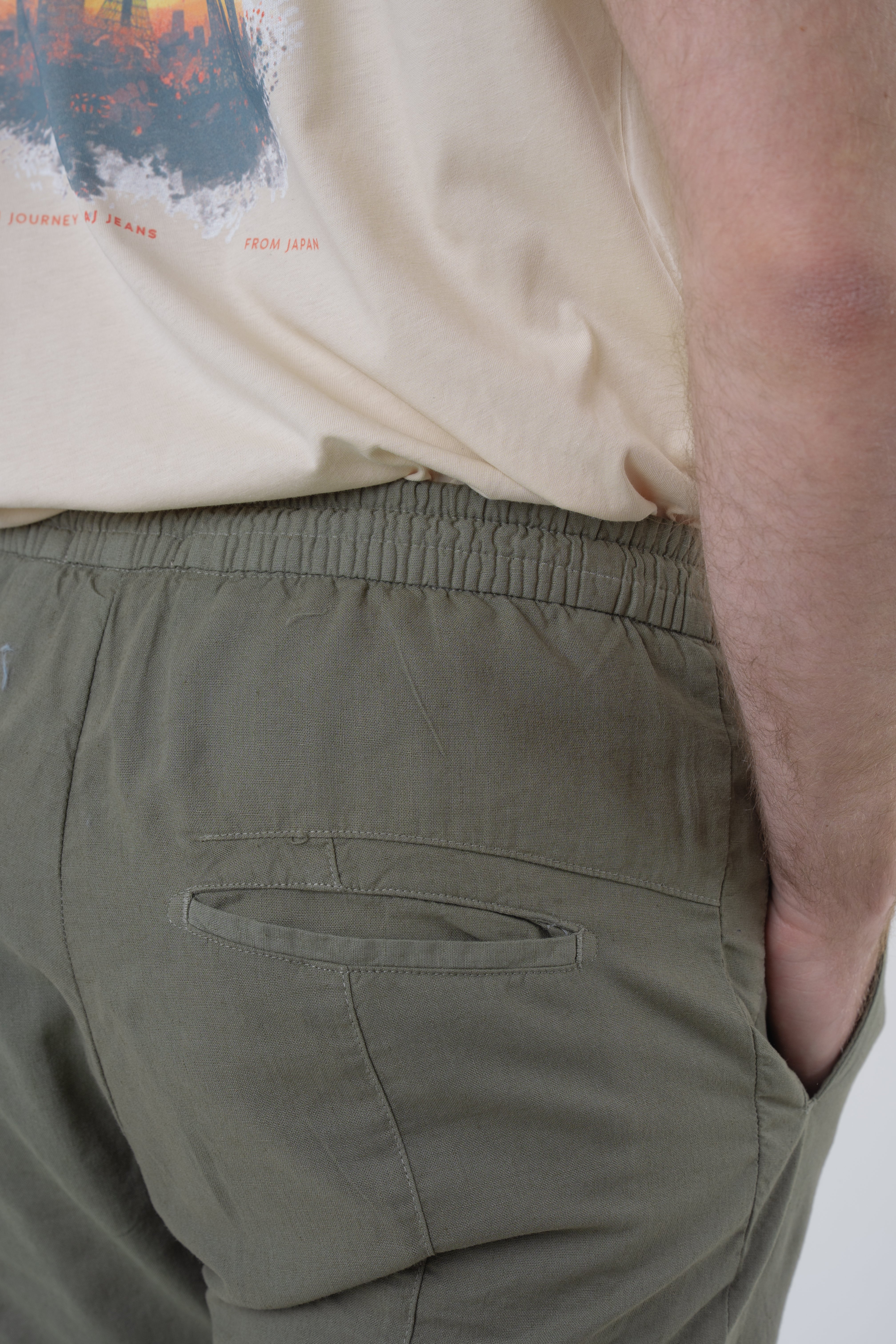 Roby Green Tapered Linen Trousers SS25