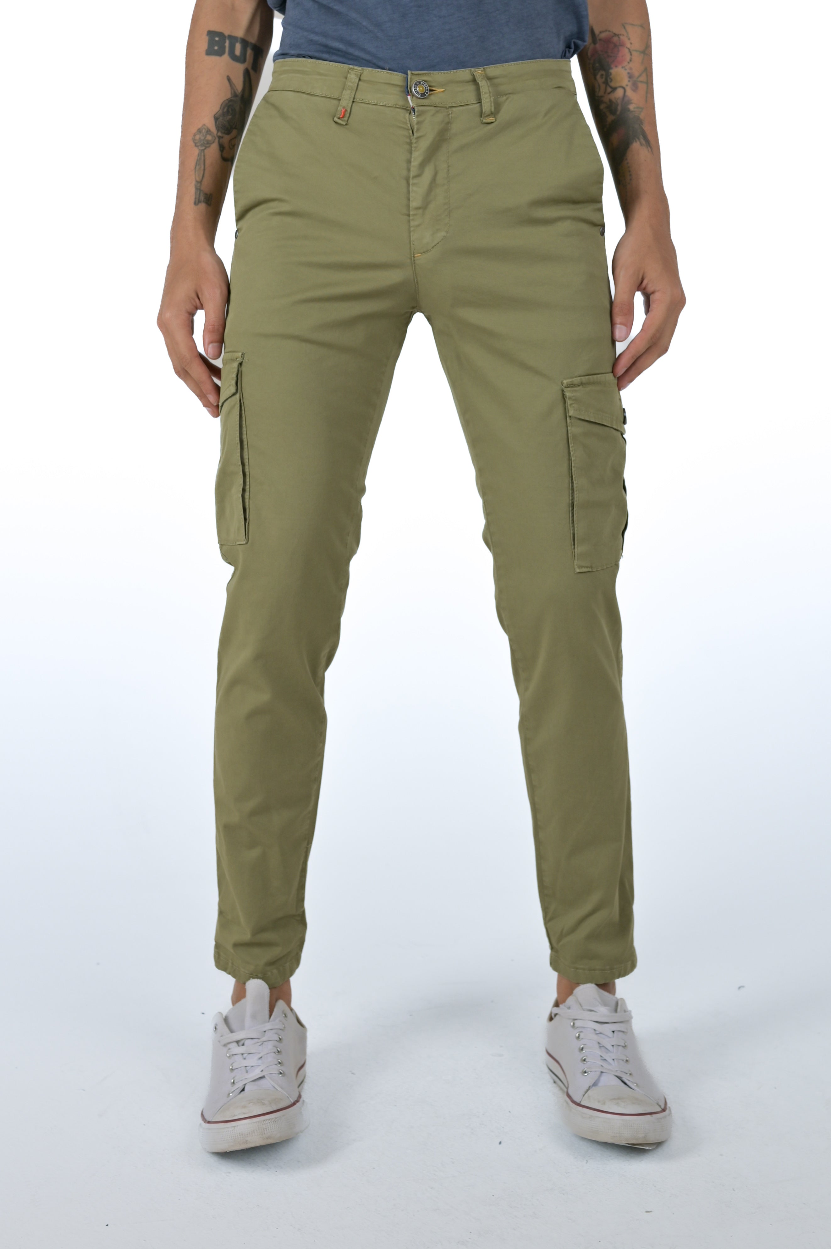 Slim Sonic Pocket Green Pants SS24