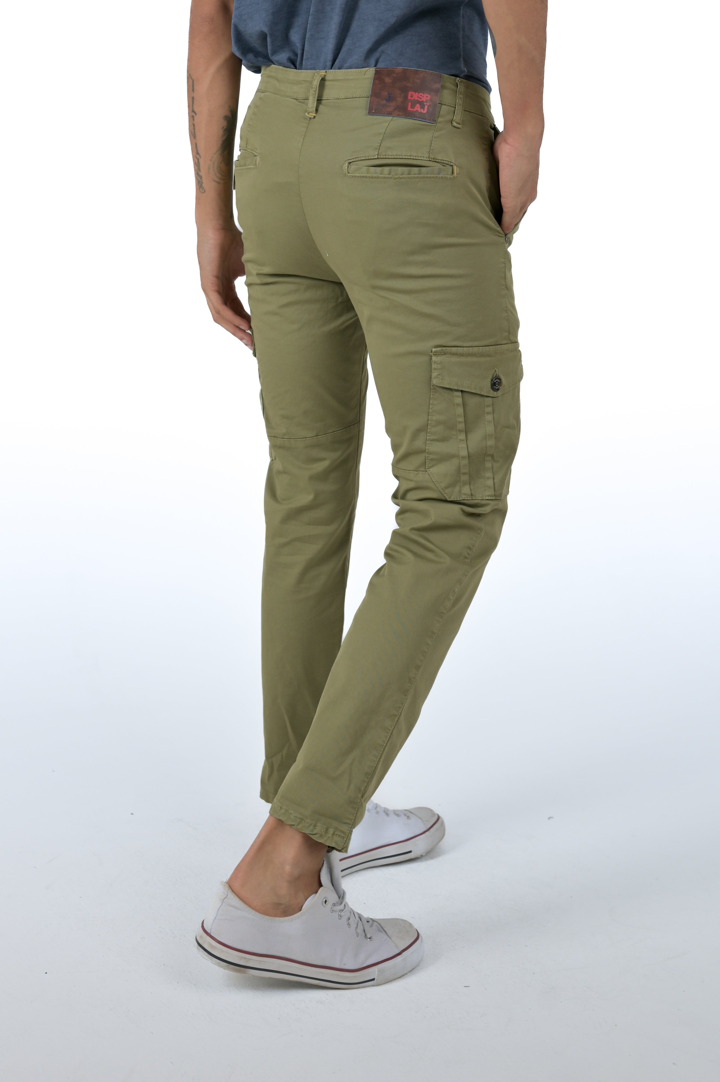 Pantaloni slim Sonic Tascone Verde Salvia SS24