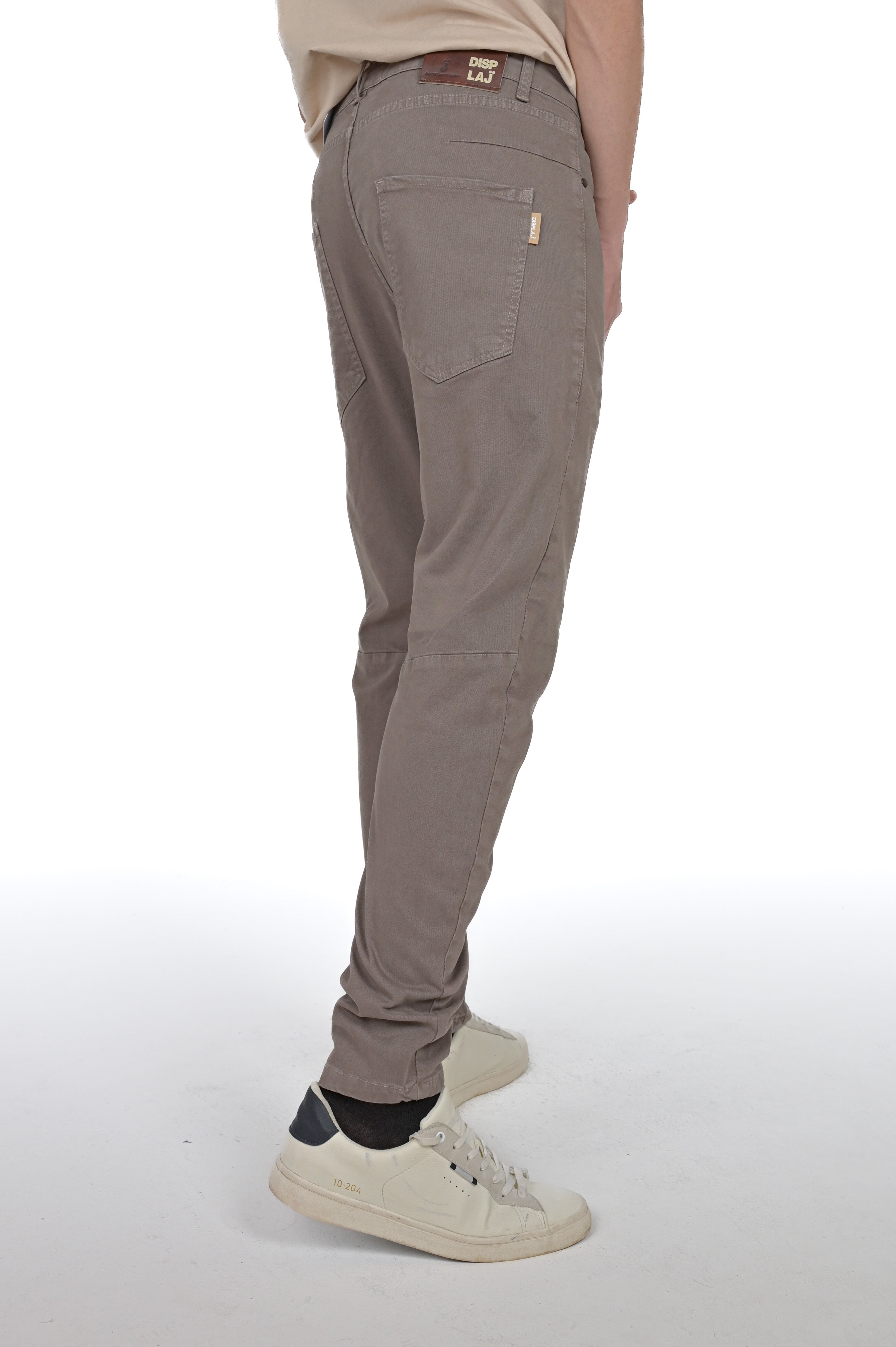 Pantaloni in cotone tapered Vertigo fango FW24/25