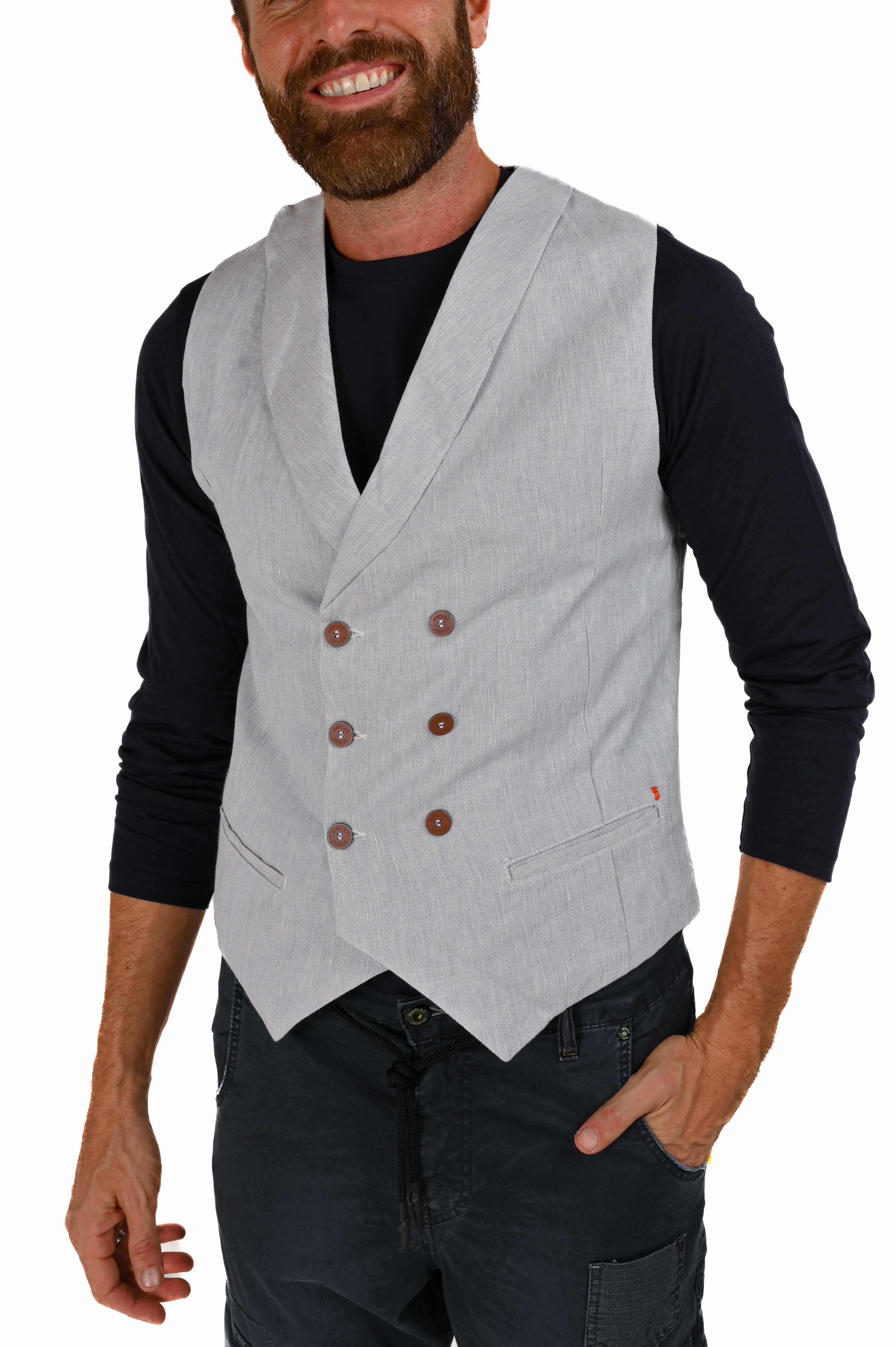 Gilet in cotone regular Raz Genova 20 SS22