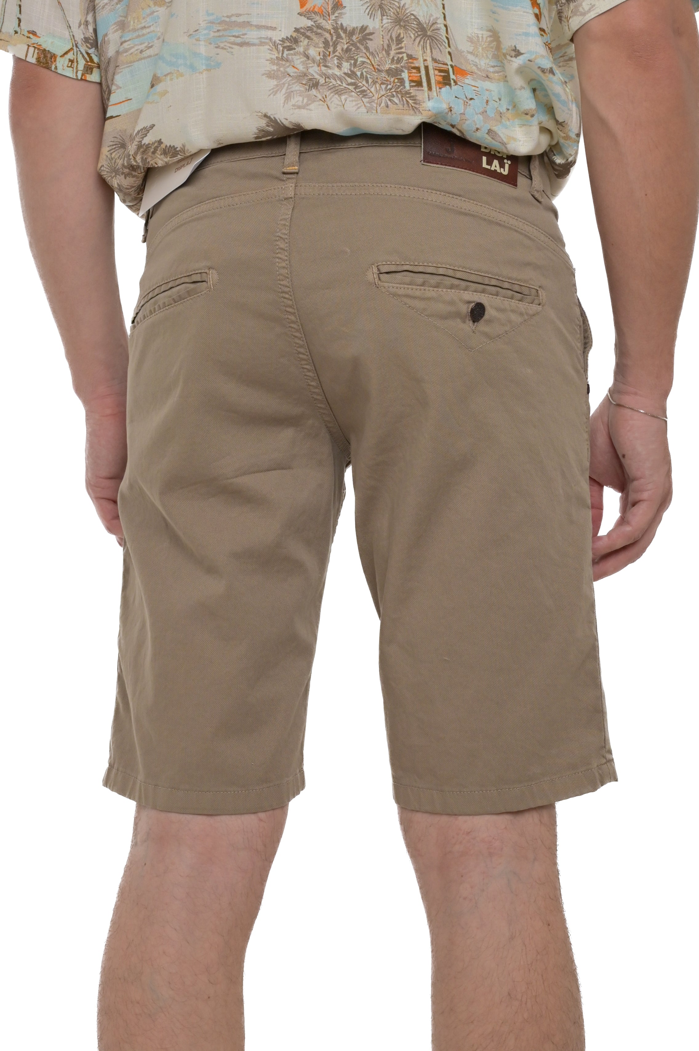 Bermuda in cotone slim Cristian Mon beige SS25