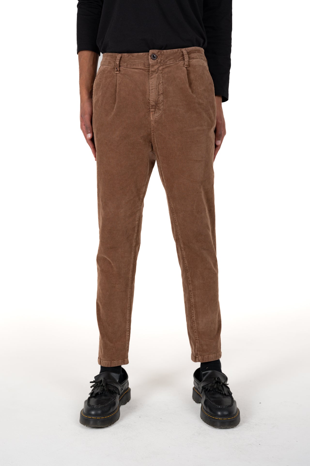 New Private Gab Blue Tapered Cotton Pants FW24/25