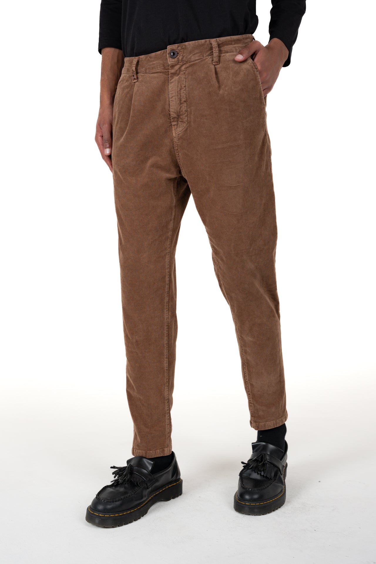 New Private Gab Blue Tapered Cotton Pants FW24/25