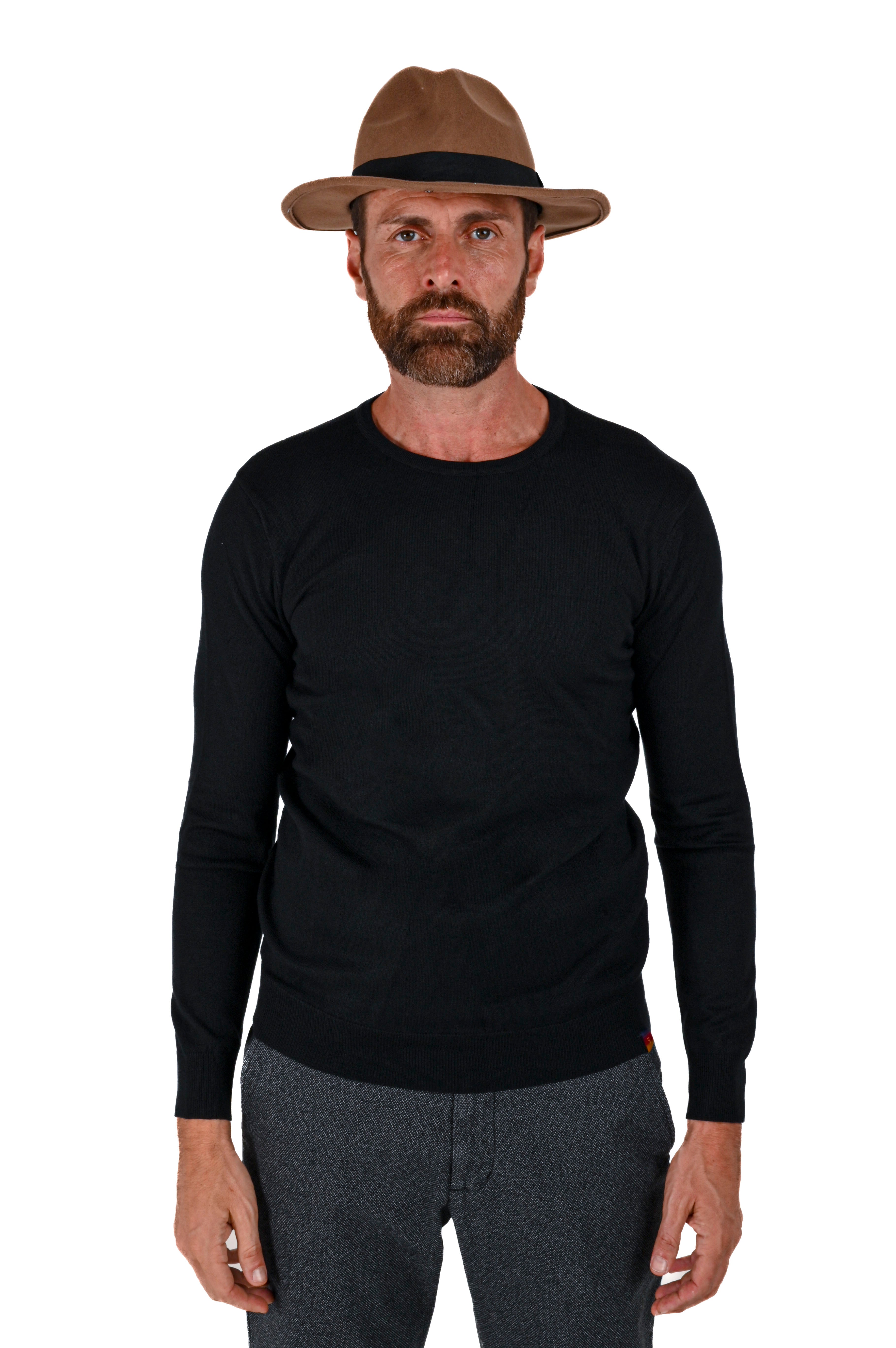 Maglione regular DSP V11 nero FW24/25