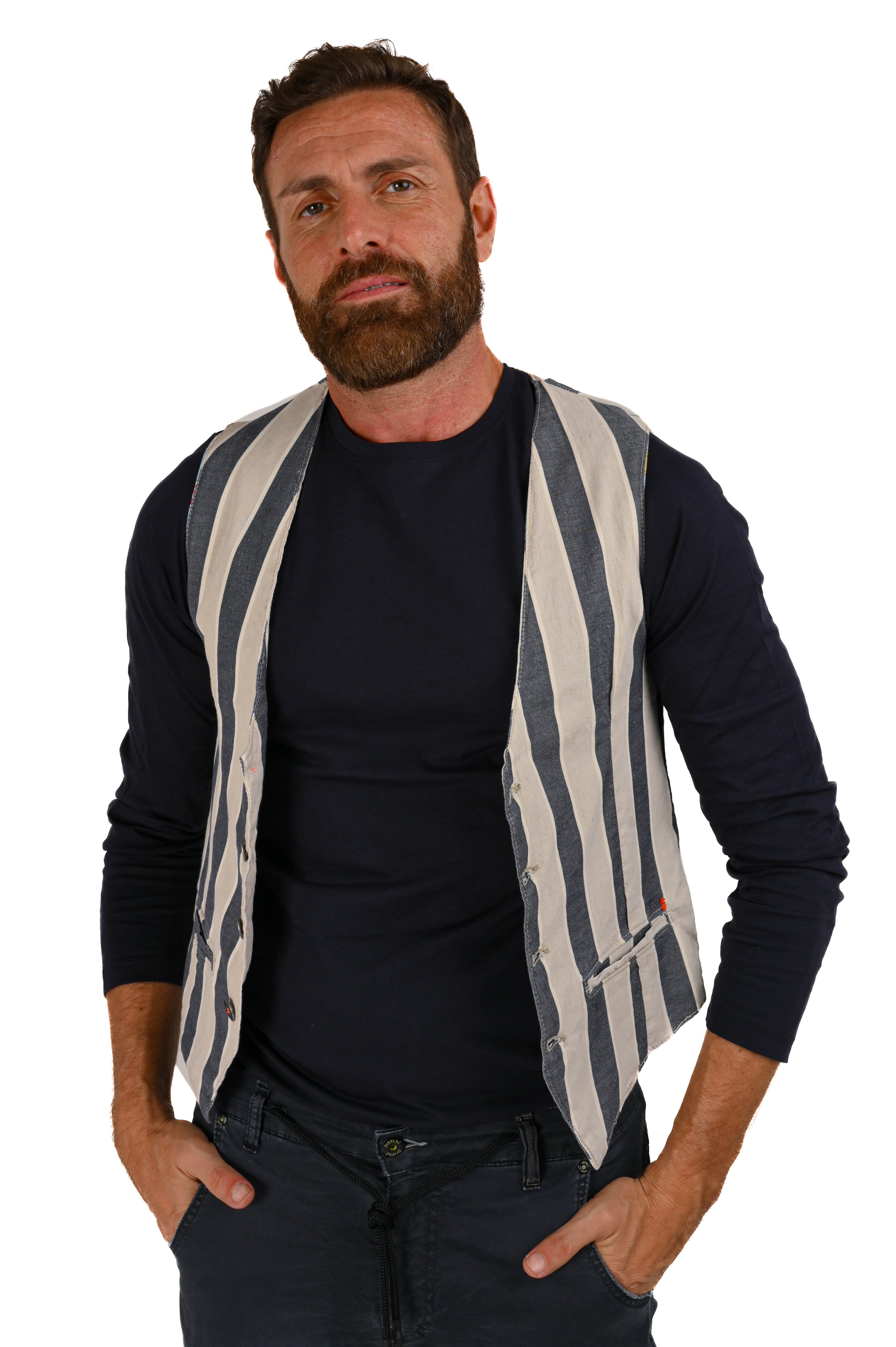 Raz Cobi Lino SS22 regular cotton vest