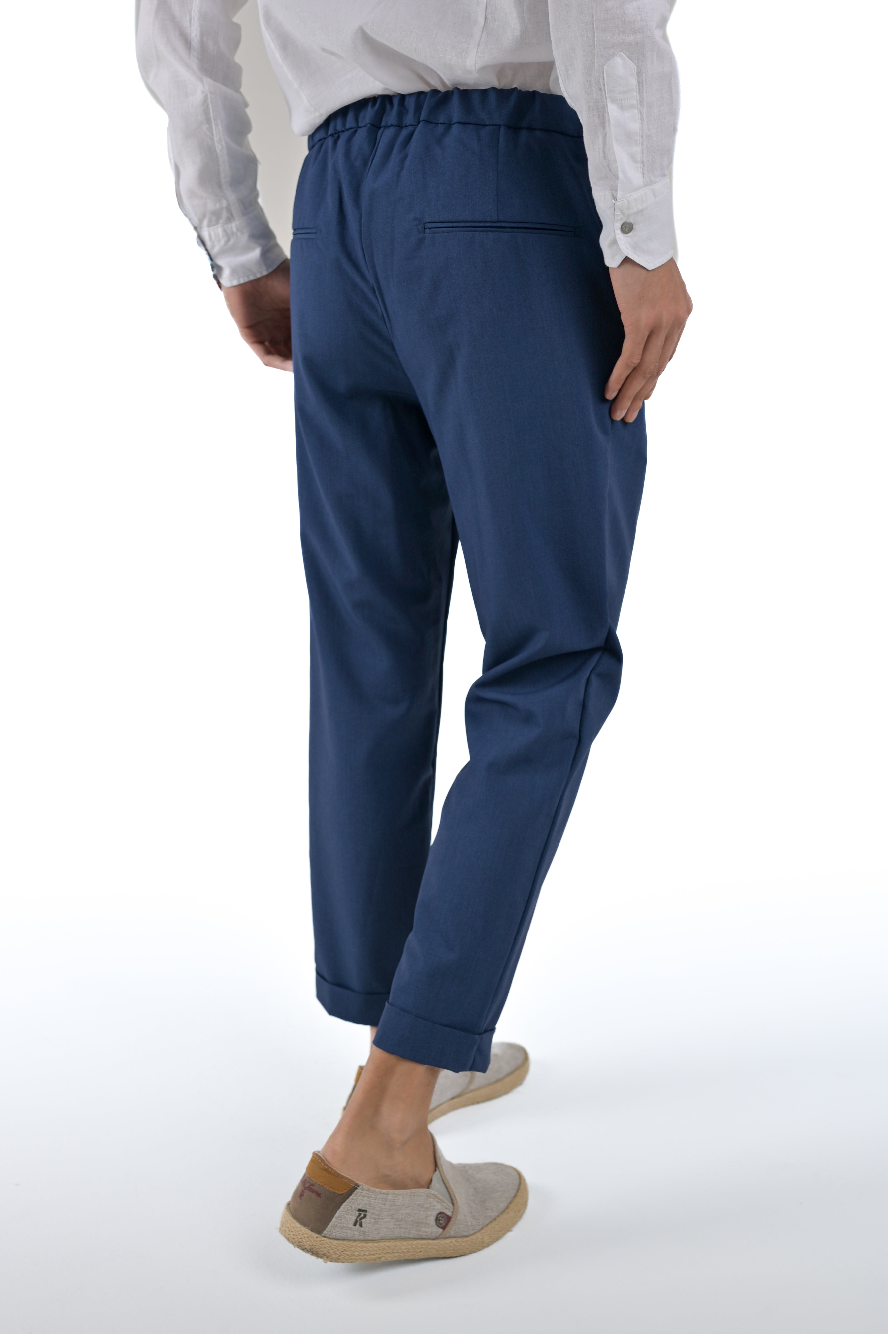 Pantaloni classici tapered Net Santos Blu SS24