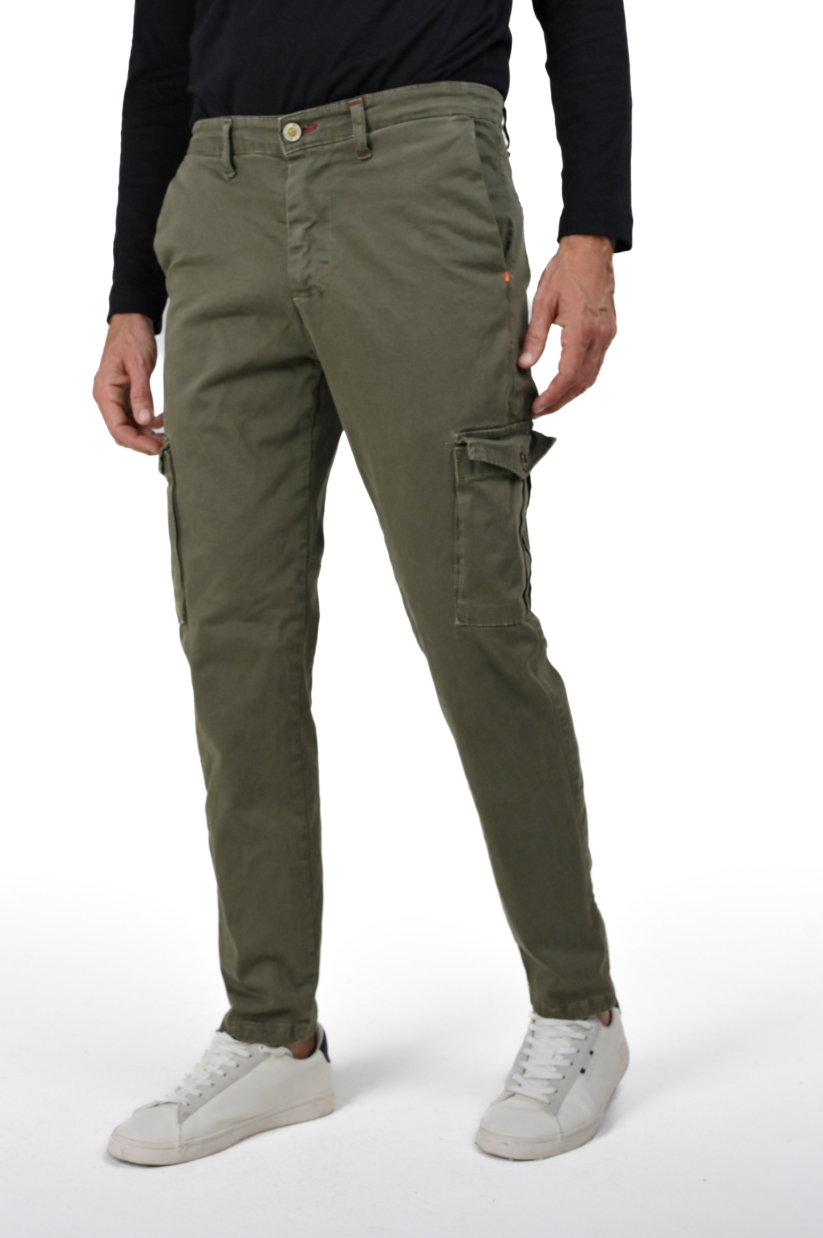 Pantaloni in cotone slim Sonic Tascone FW23/24