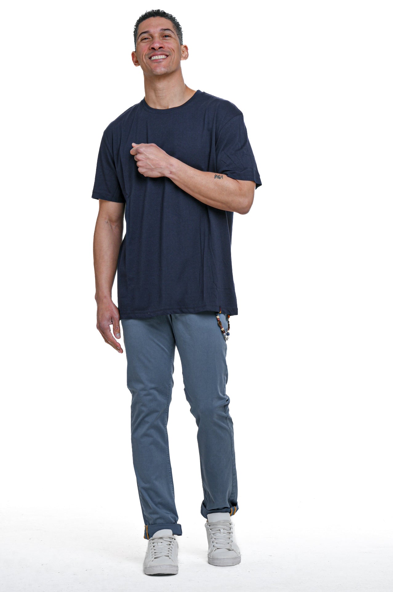 T-Shirt loose DPE 2403 Over Blu SS24