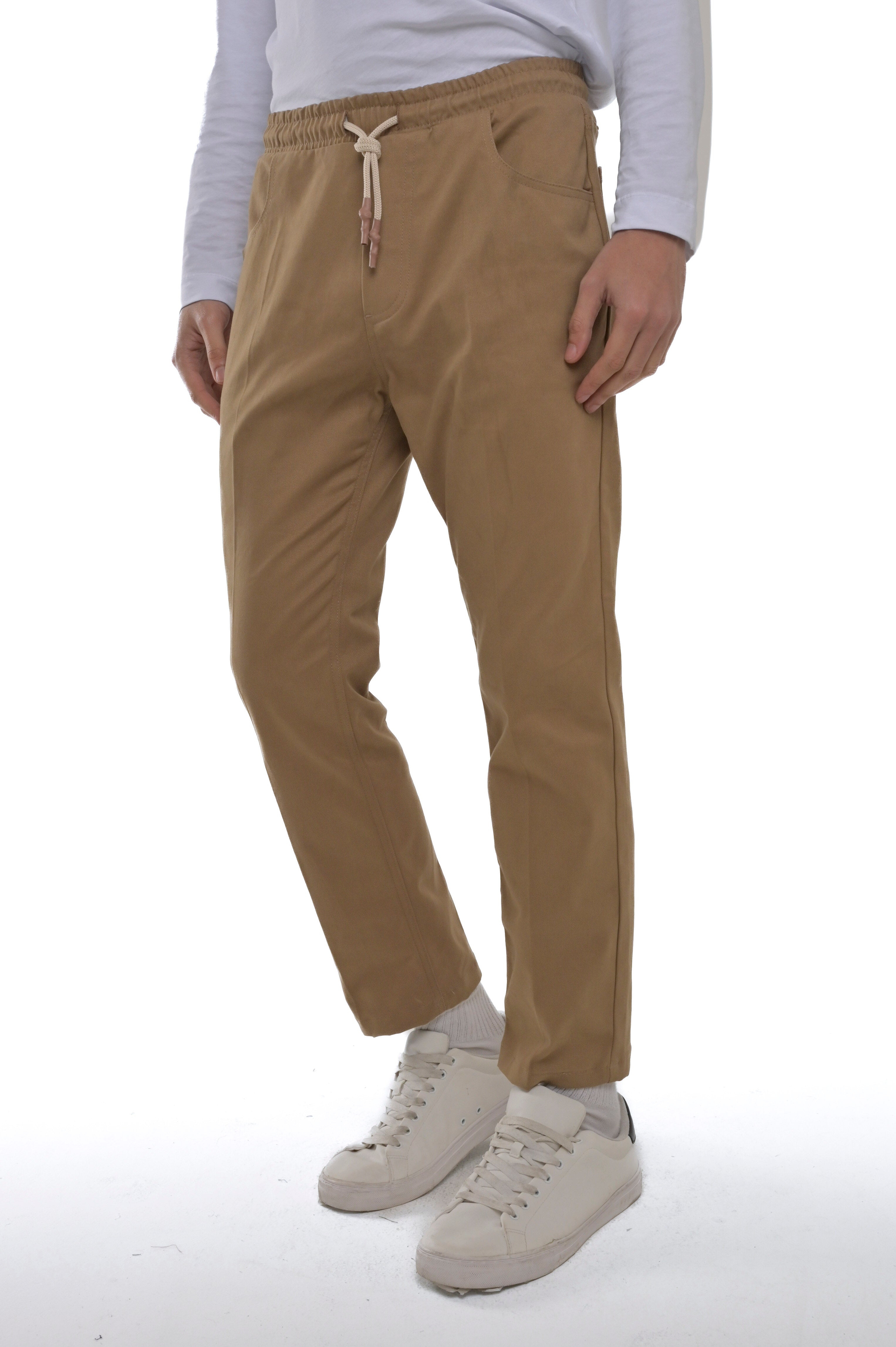 Black Spring Tapered Cotton Trousers FW24/25