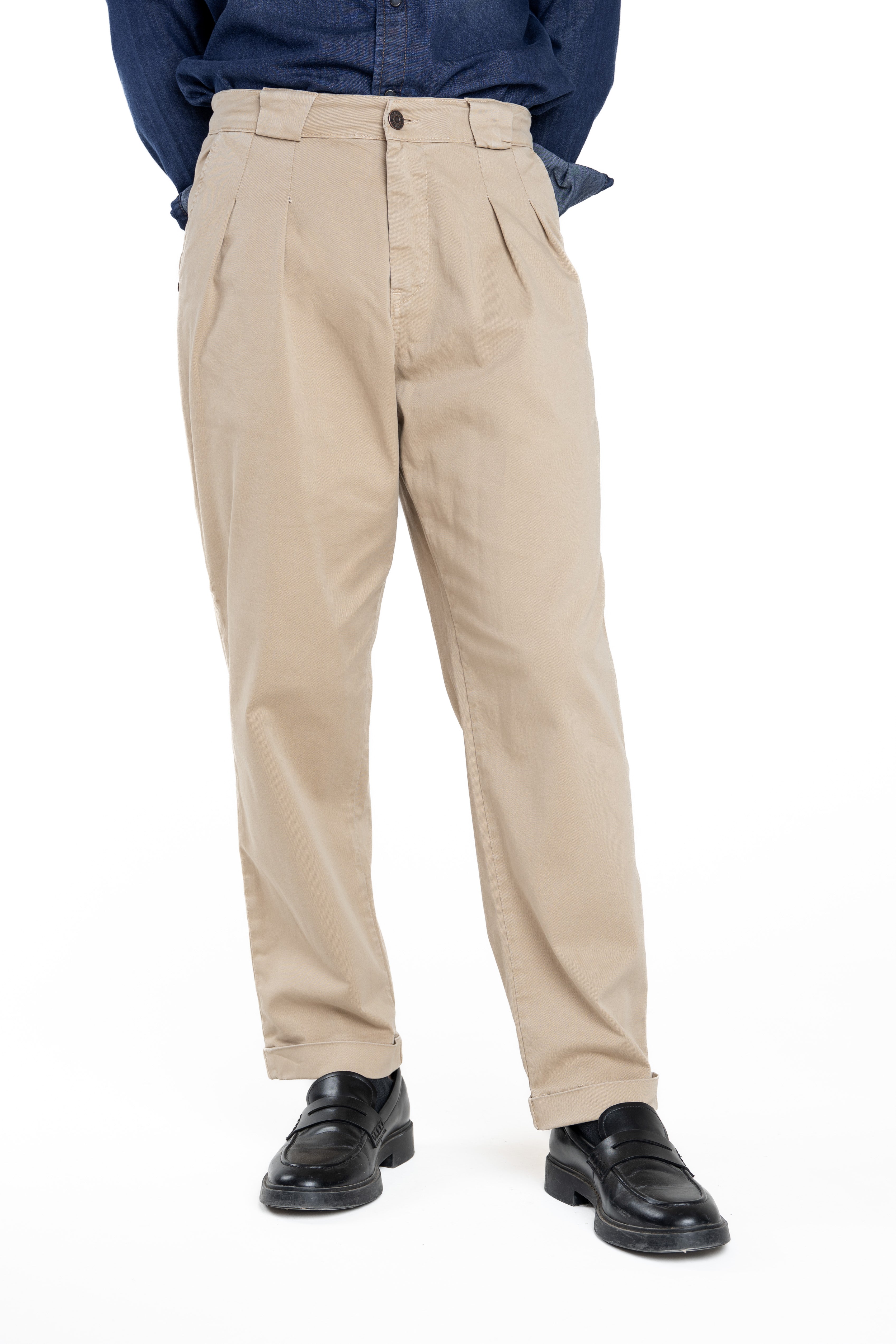 Classic loose trousers Dance Bull beige FW24/25