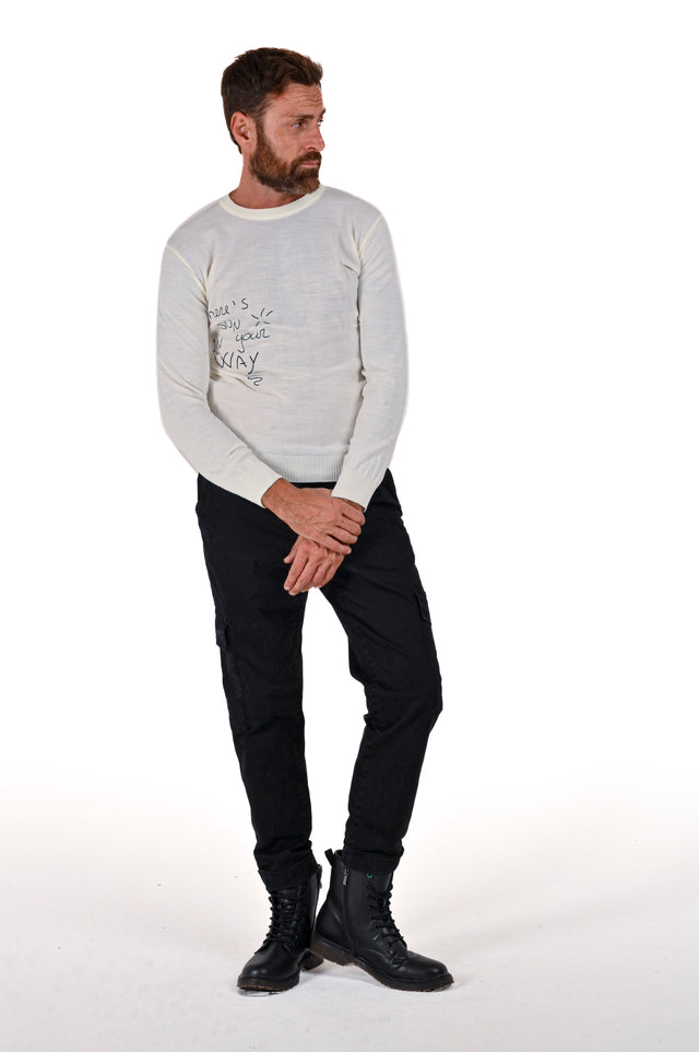 Men's sweater with DM 2404 embroidery in various colors - Displaj