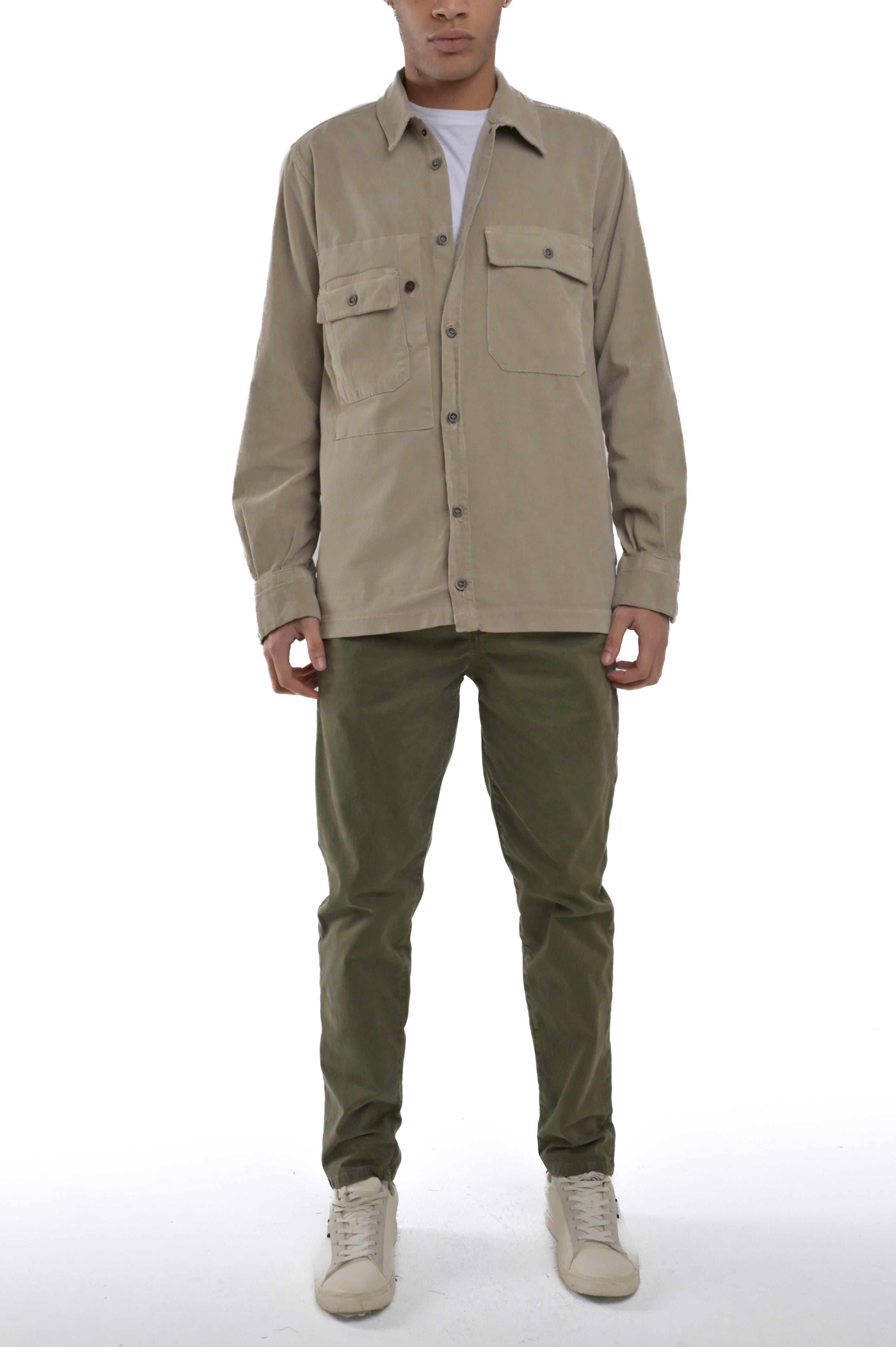 Beige Dolomiti Velvet Shirt FW24/25