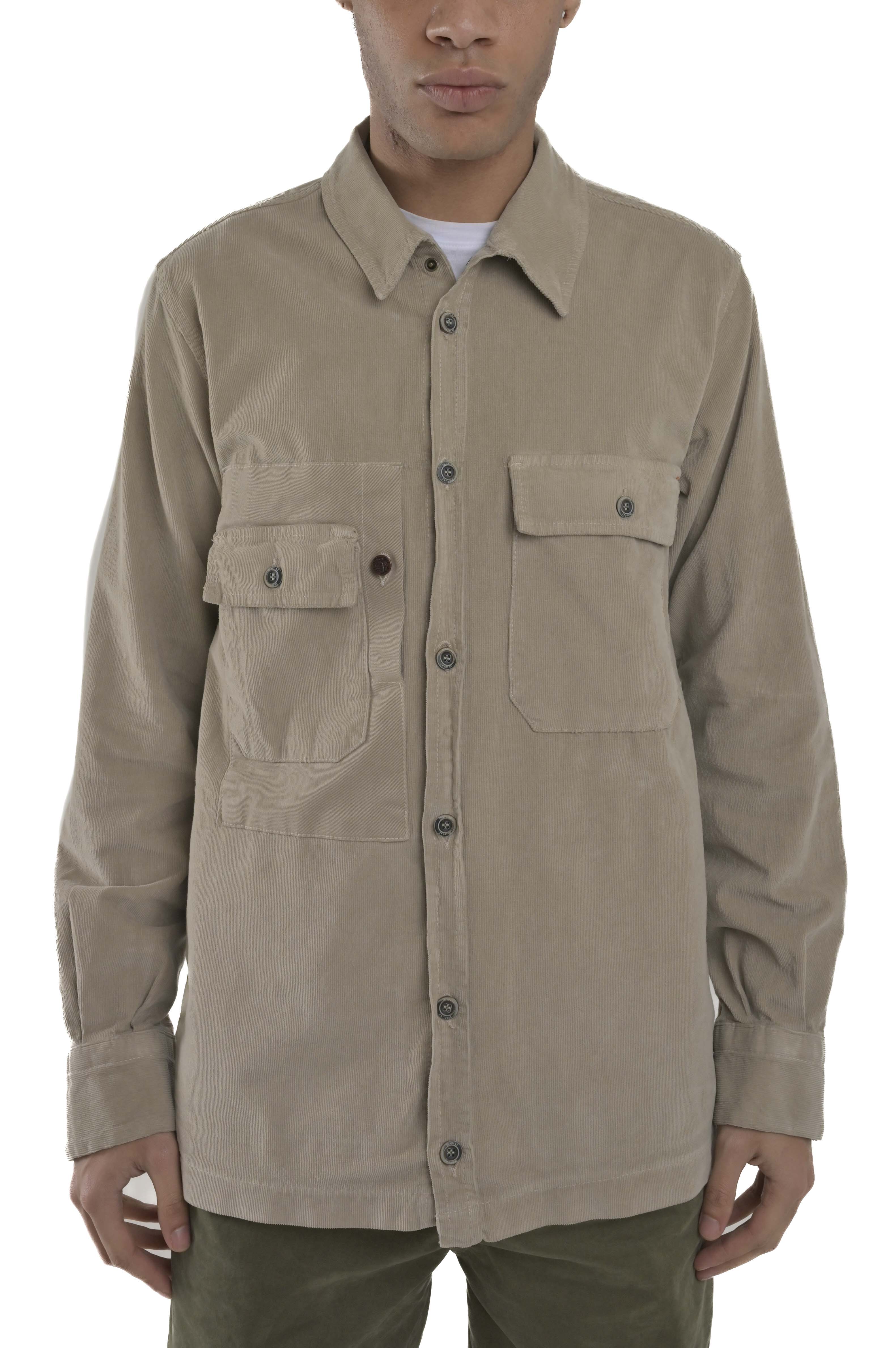 Camicia in velluto Dolomiti beige FW24/25