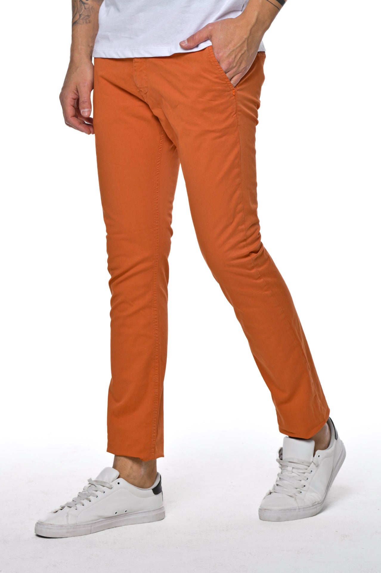 Pantaloni slim Kinos Arancio SS24