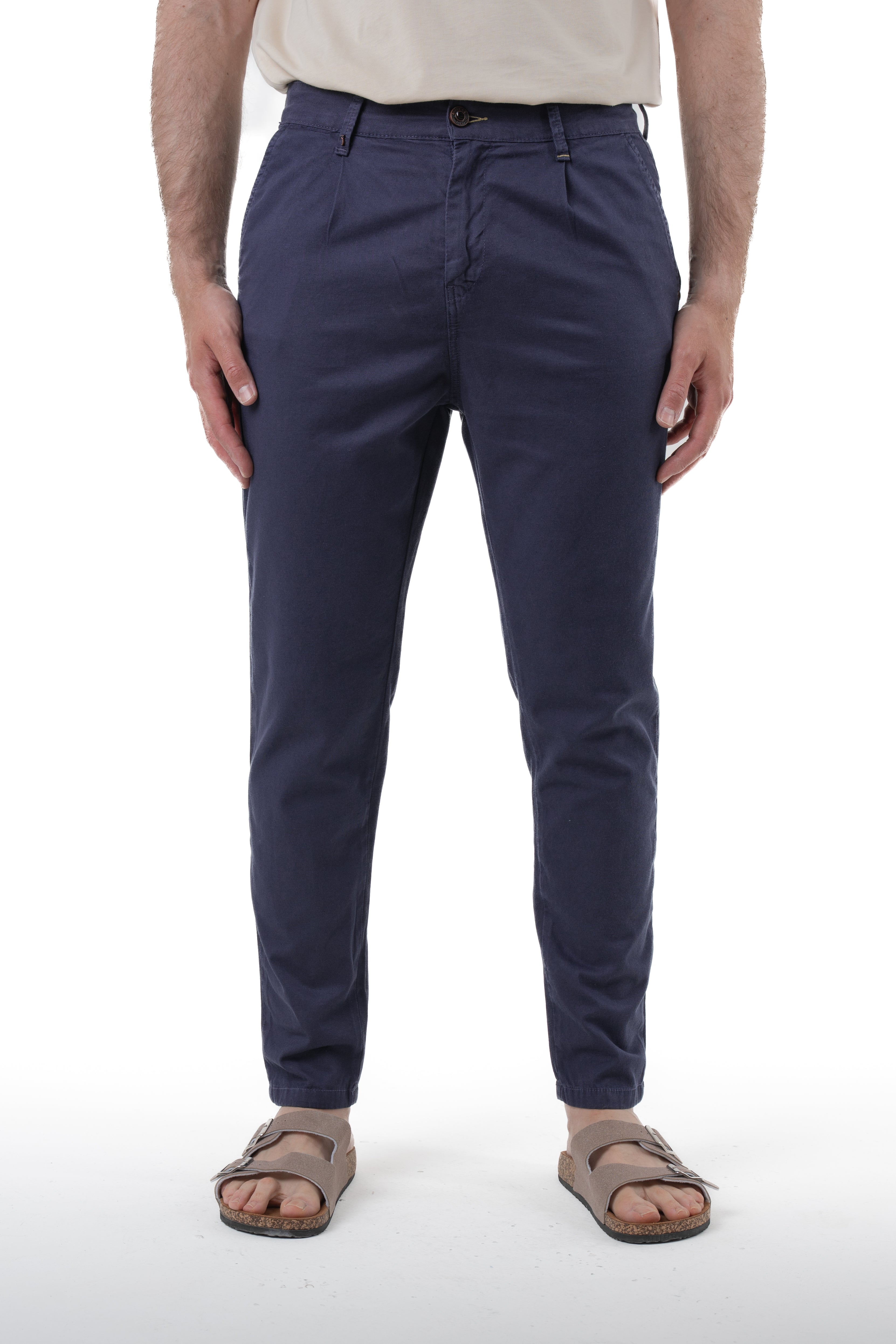 New Private Canarie Cream Tapered Linen Trousers SS25