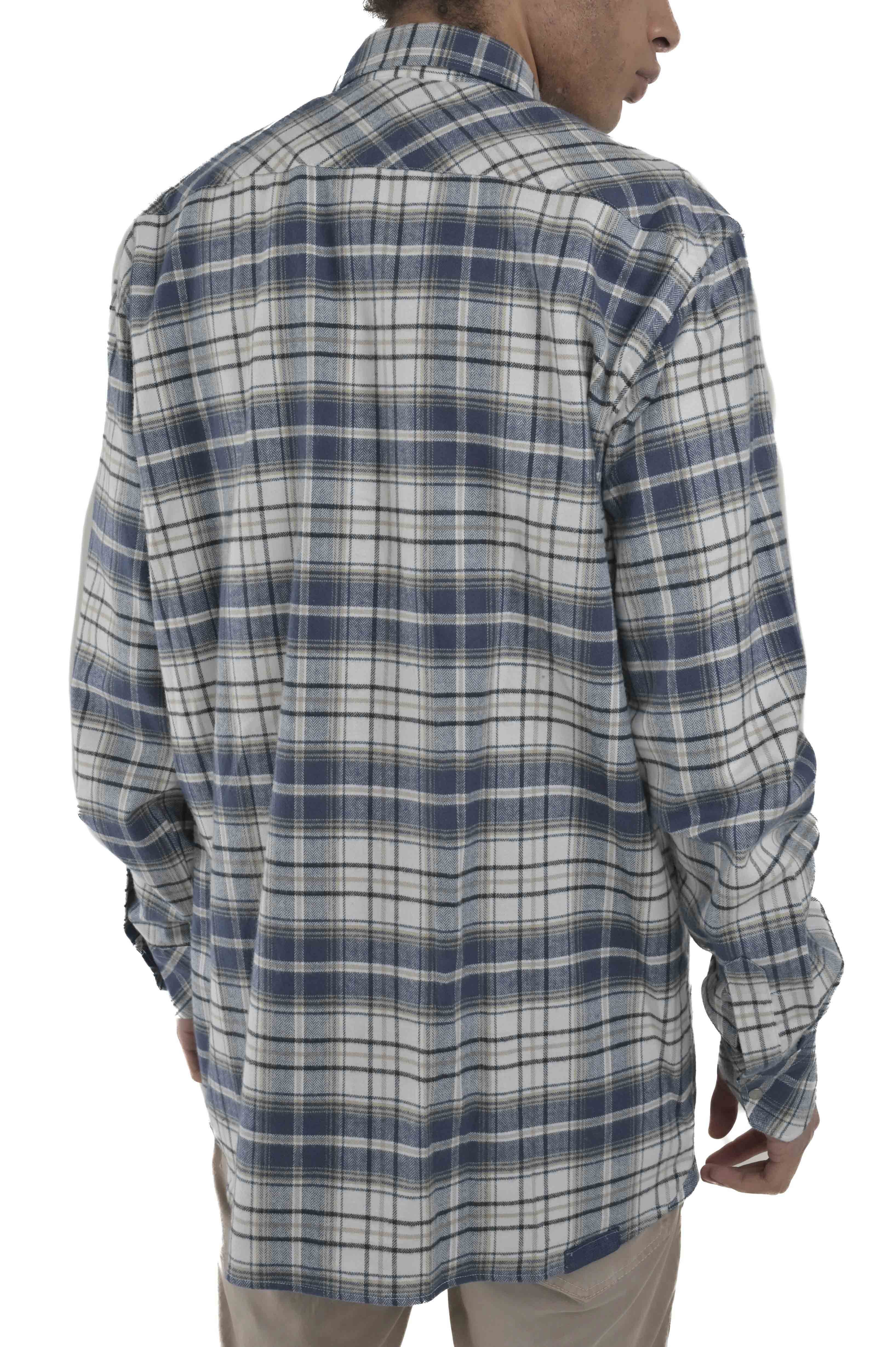 Camicia in flanella regular Cult Trentino blu FW24/25