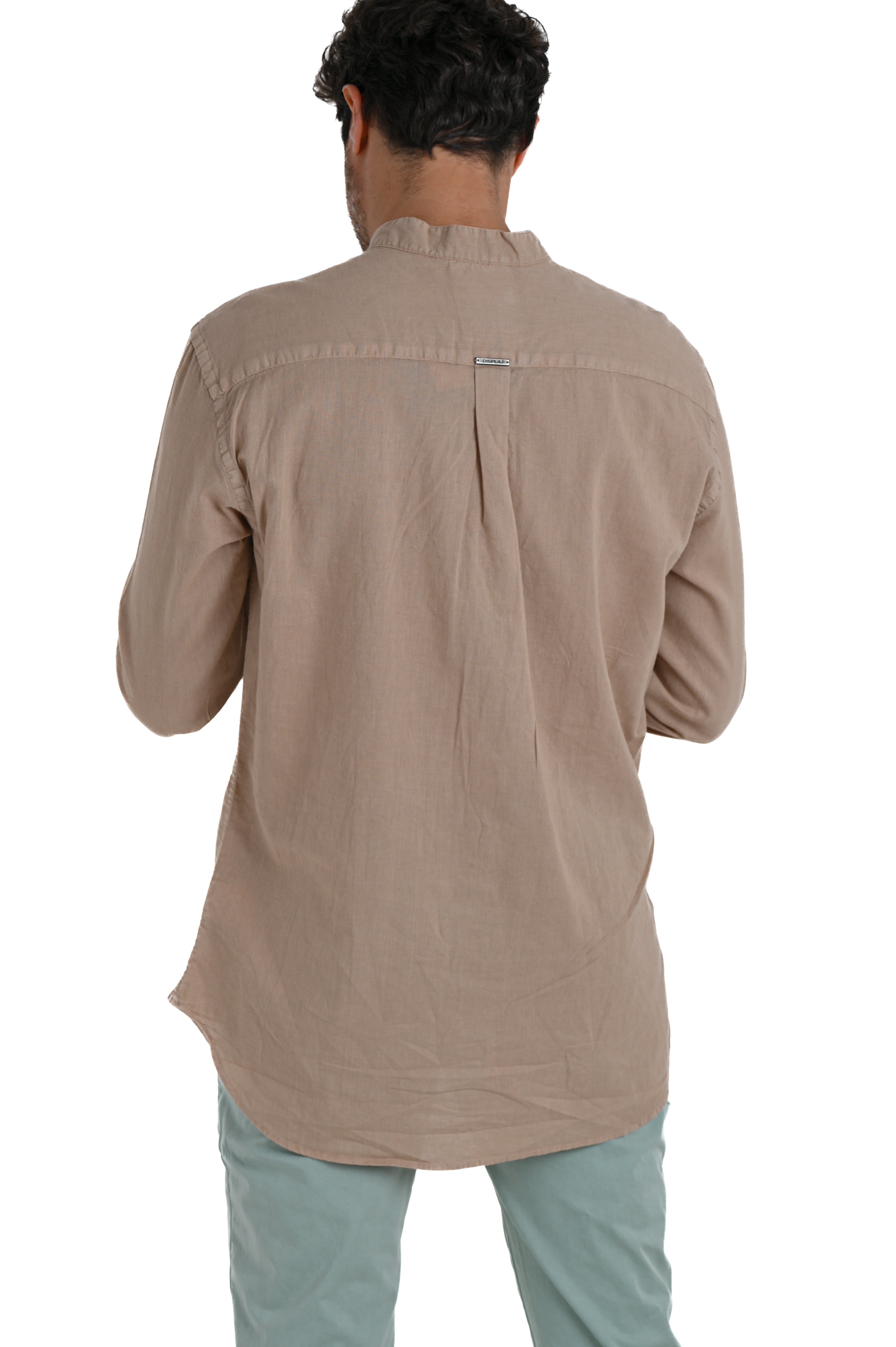 Camicia in lino regular Leo Lino Beige SS24