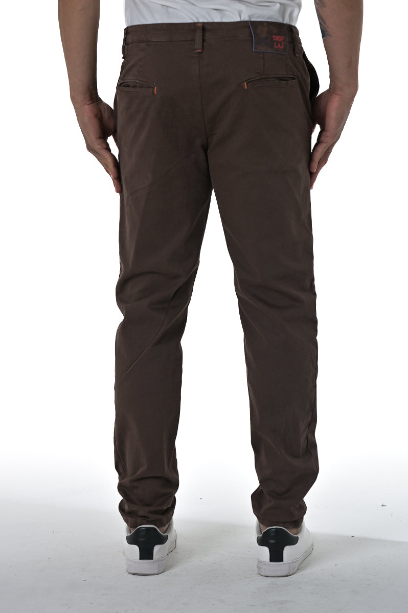 Pantaloni in cotone slim Sonic Raso moro FW24/25