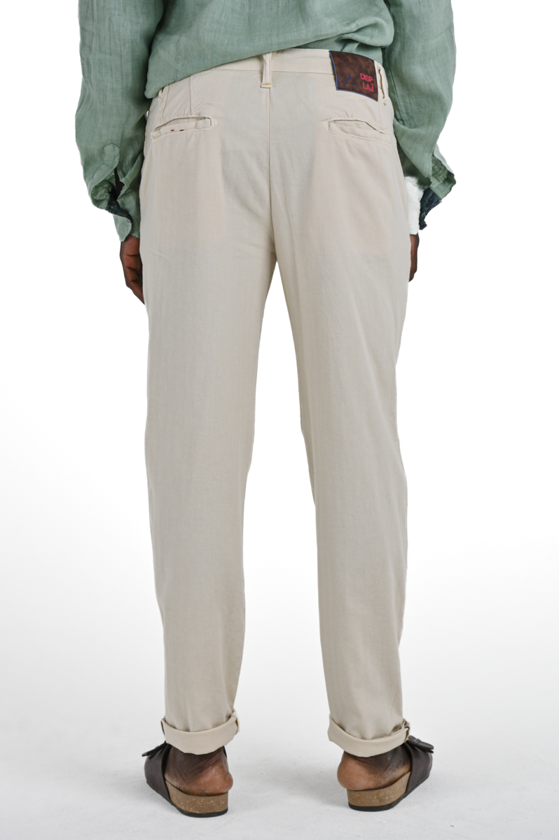 Slim trousers Sonic Sea Cream SS24