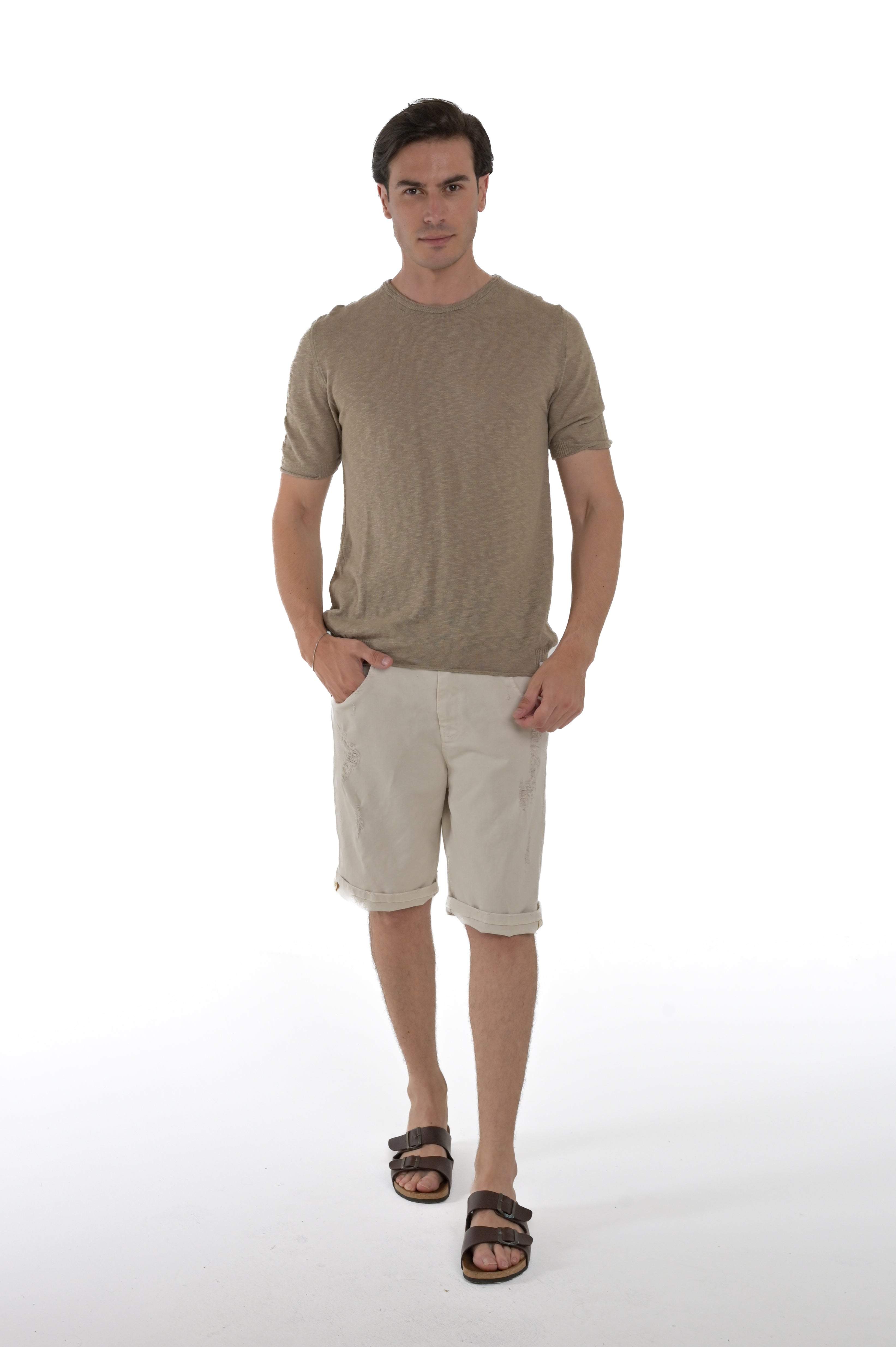 Regular T-Shirt DS 2581 beige SS25