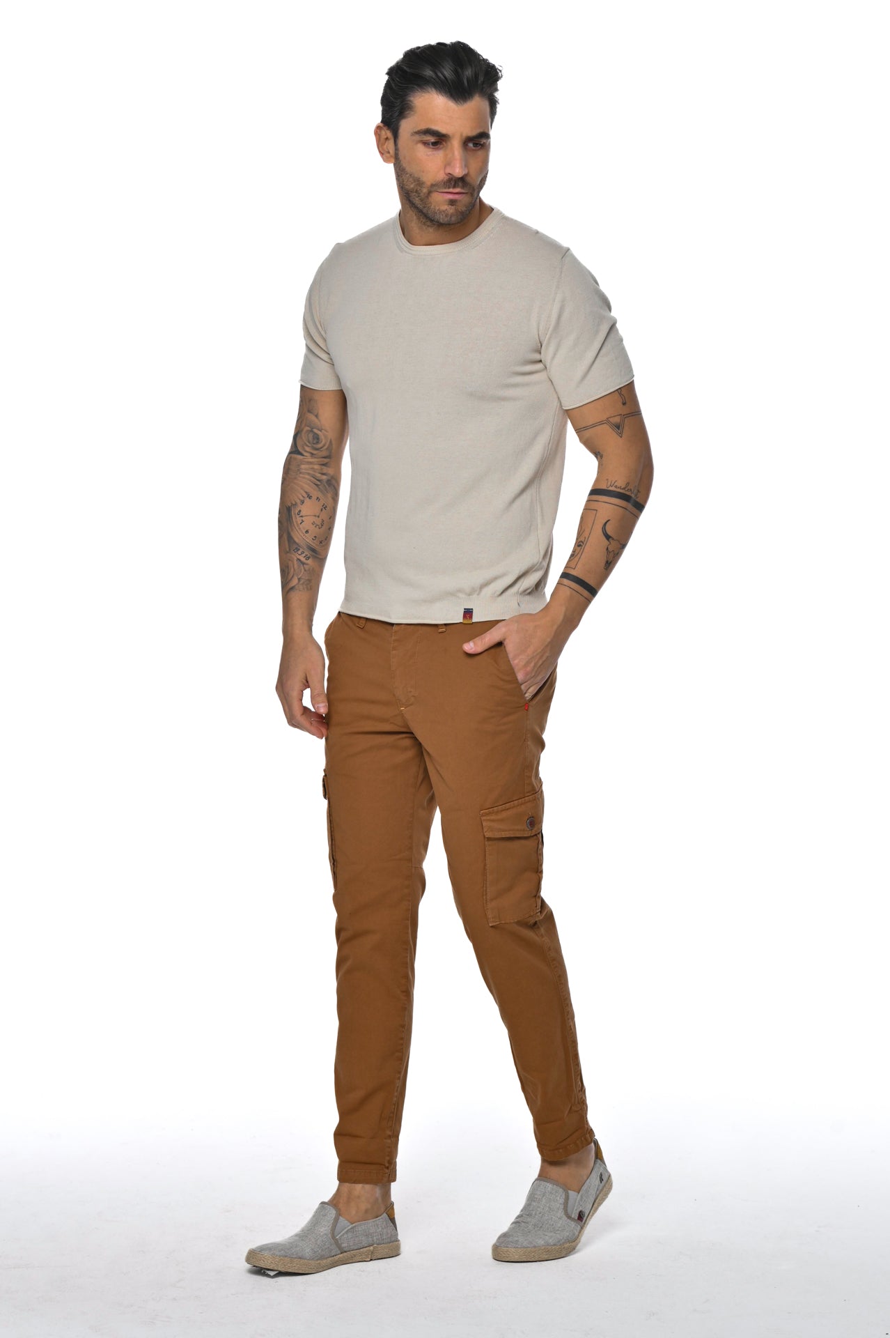 Pantaloni in cotone slim Sonic Tascone SS23