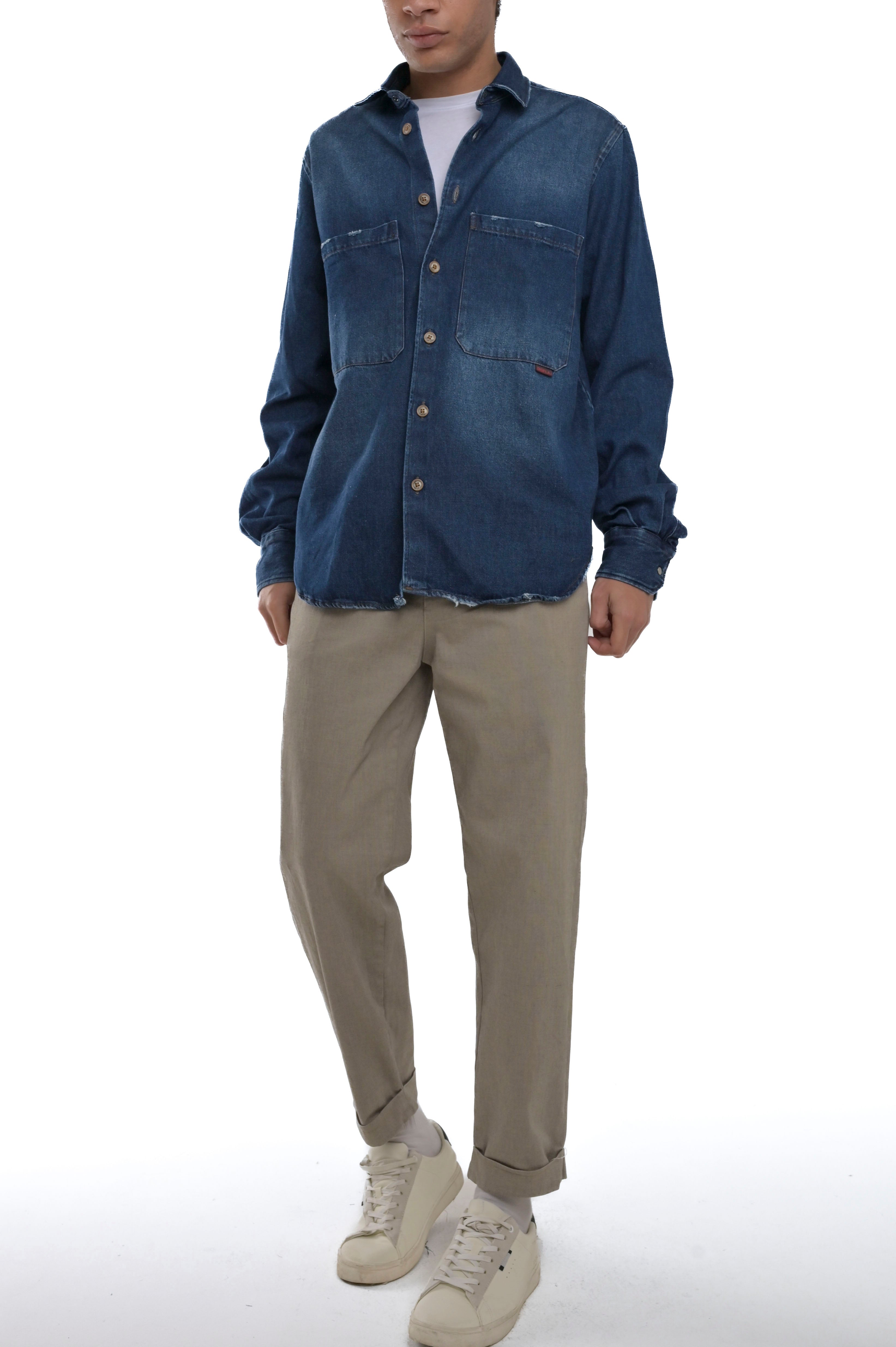 Start C001 FW24/25 loose denim shirt