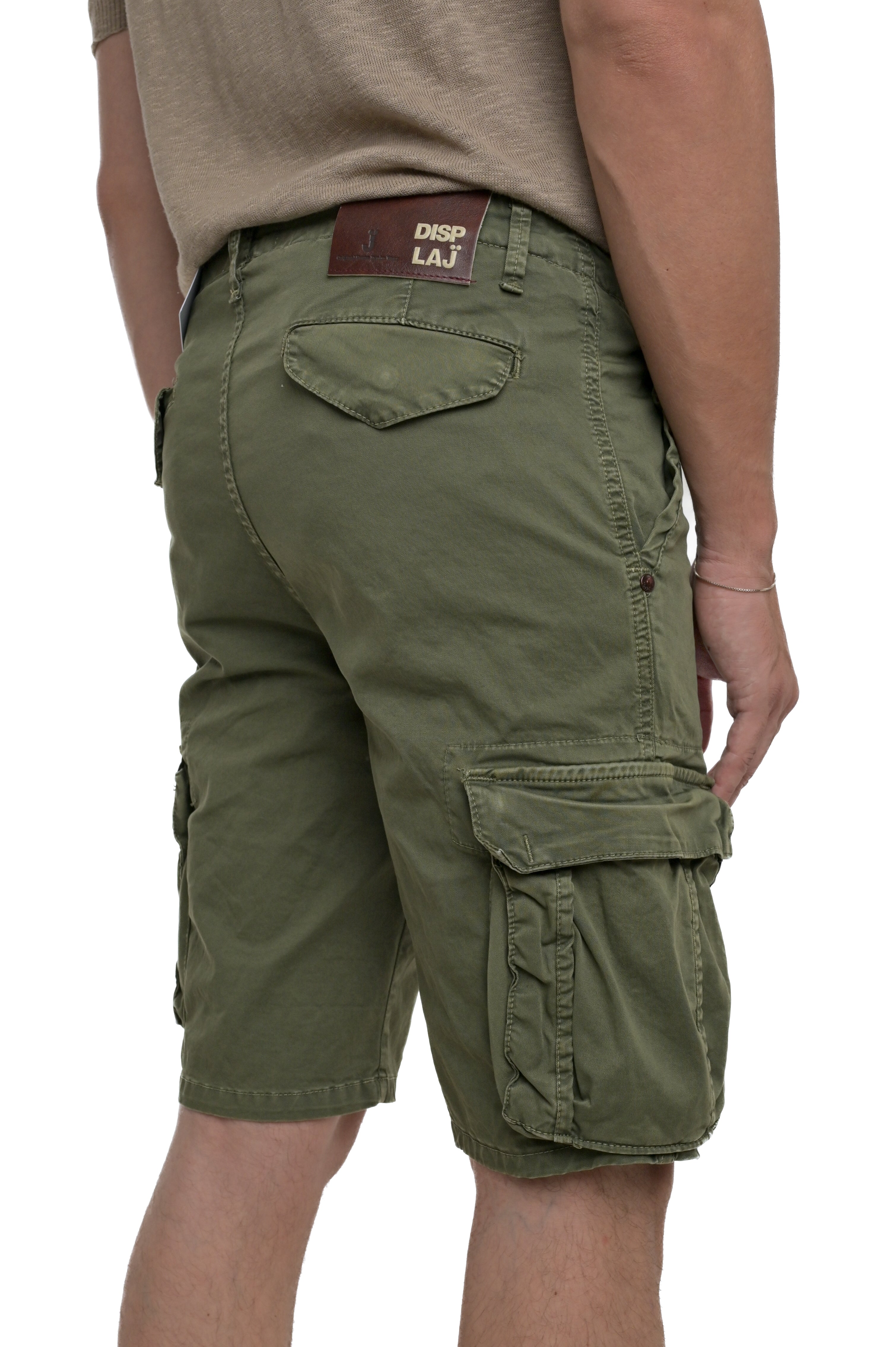 Regular Cotton Bermuda Cargo Green SS25