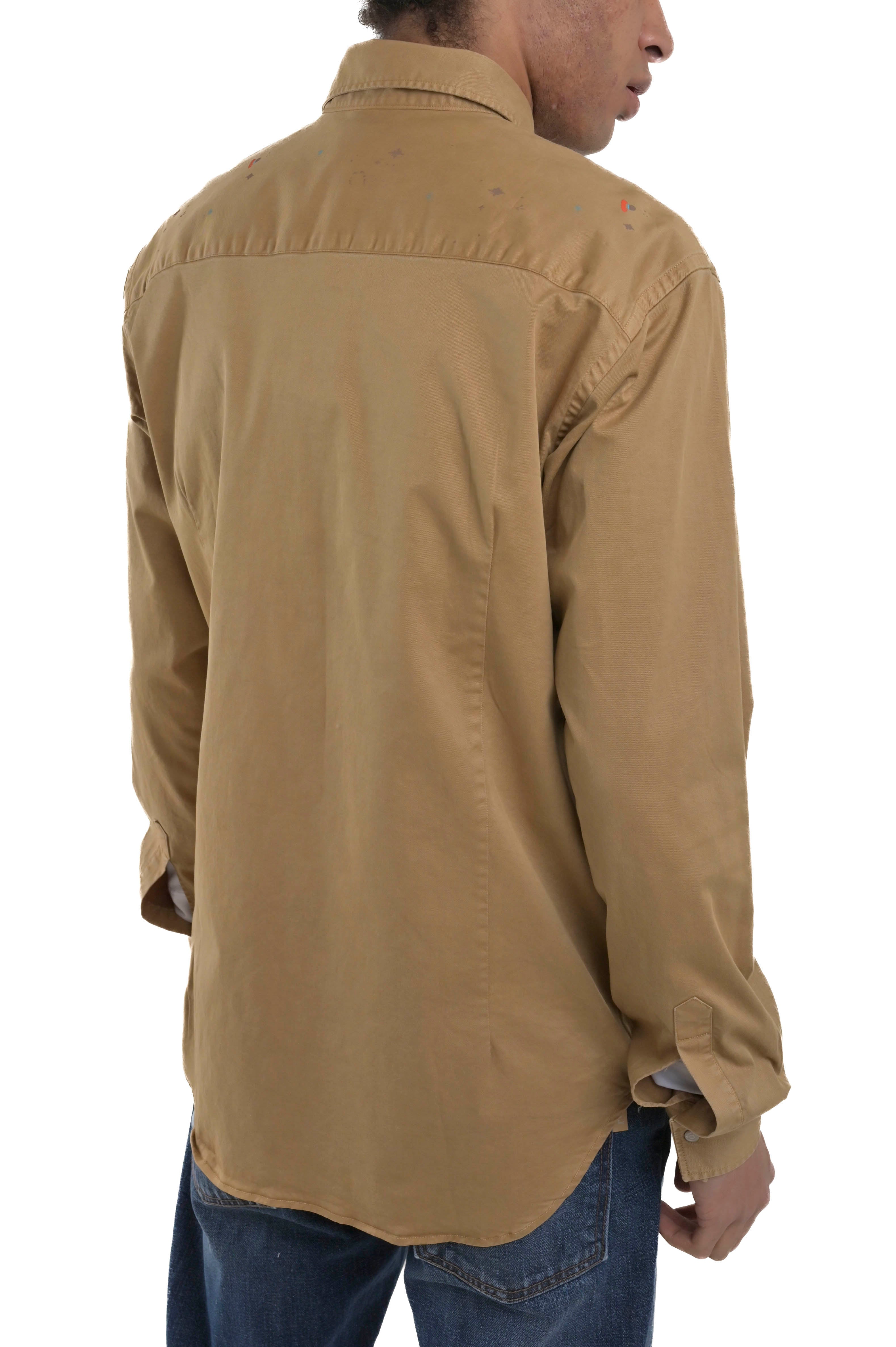 Spy Bull Regular Shirt Biscuit Pattern FW24/25