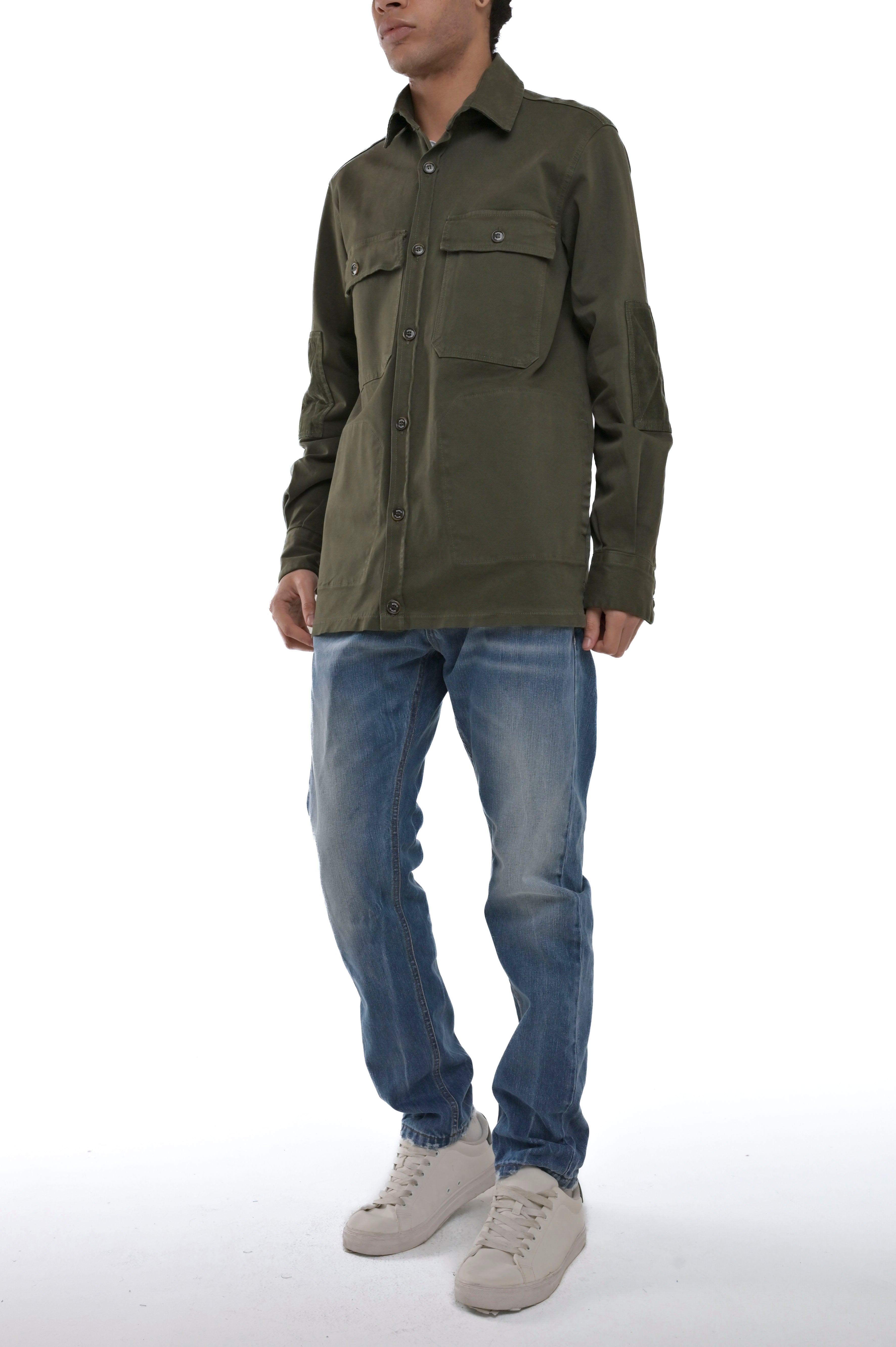 Adige Green Regular Cotton Shirt FW24/25
