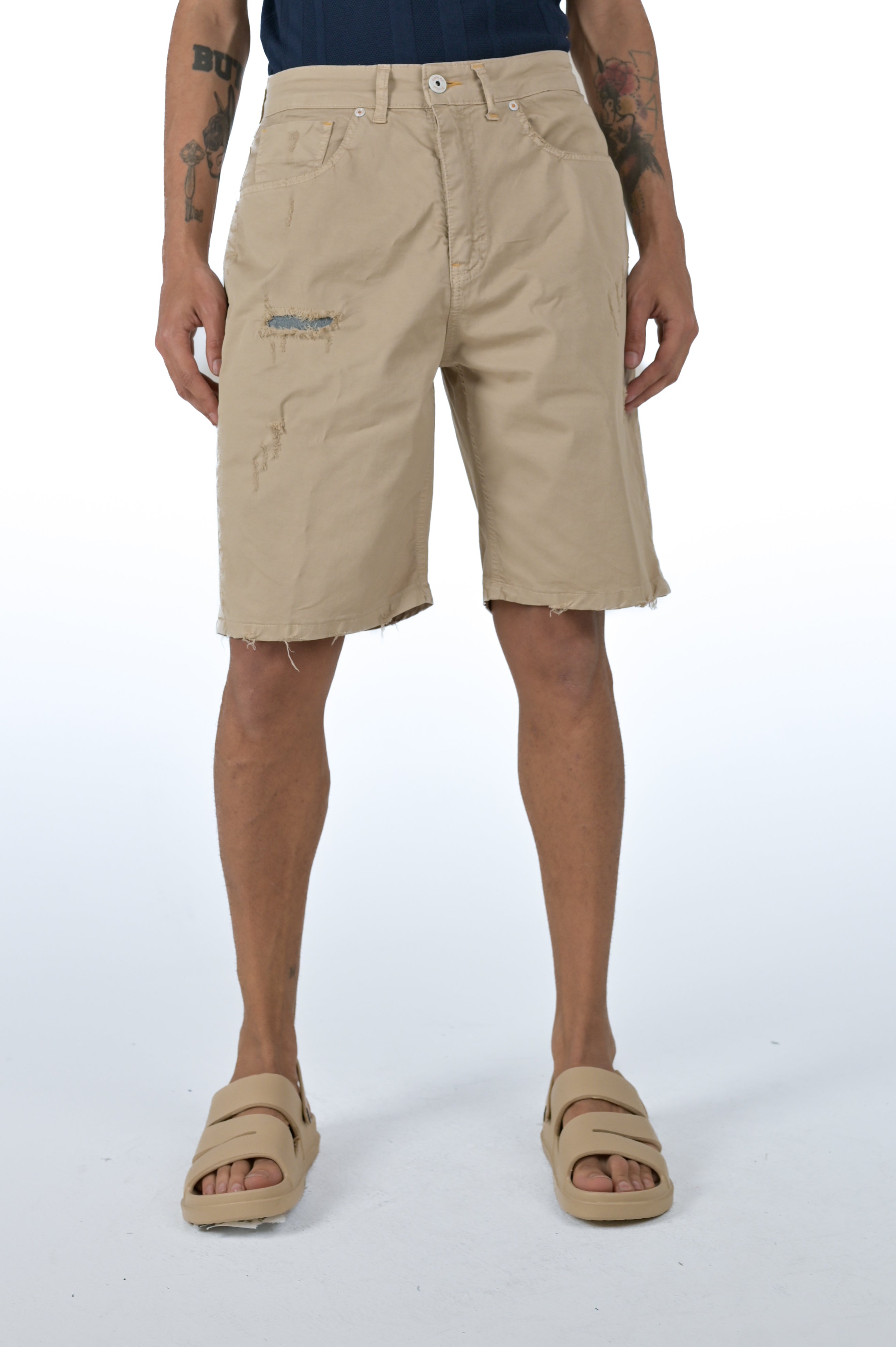 Bermuda in cotone loose Frutta AM3 SS24