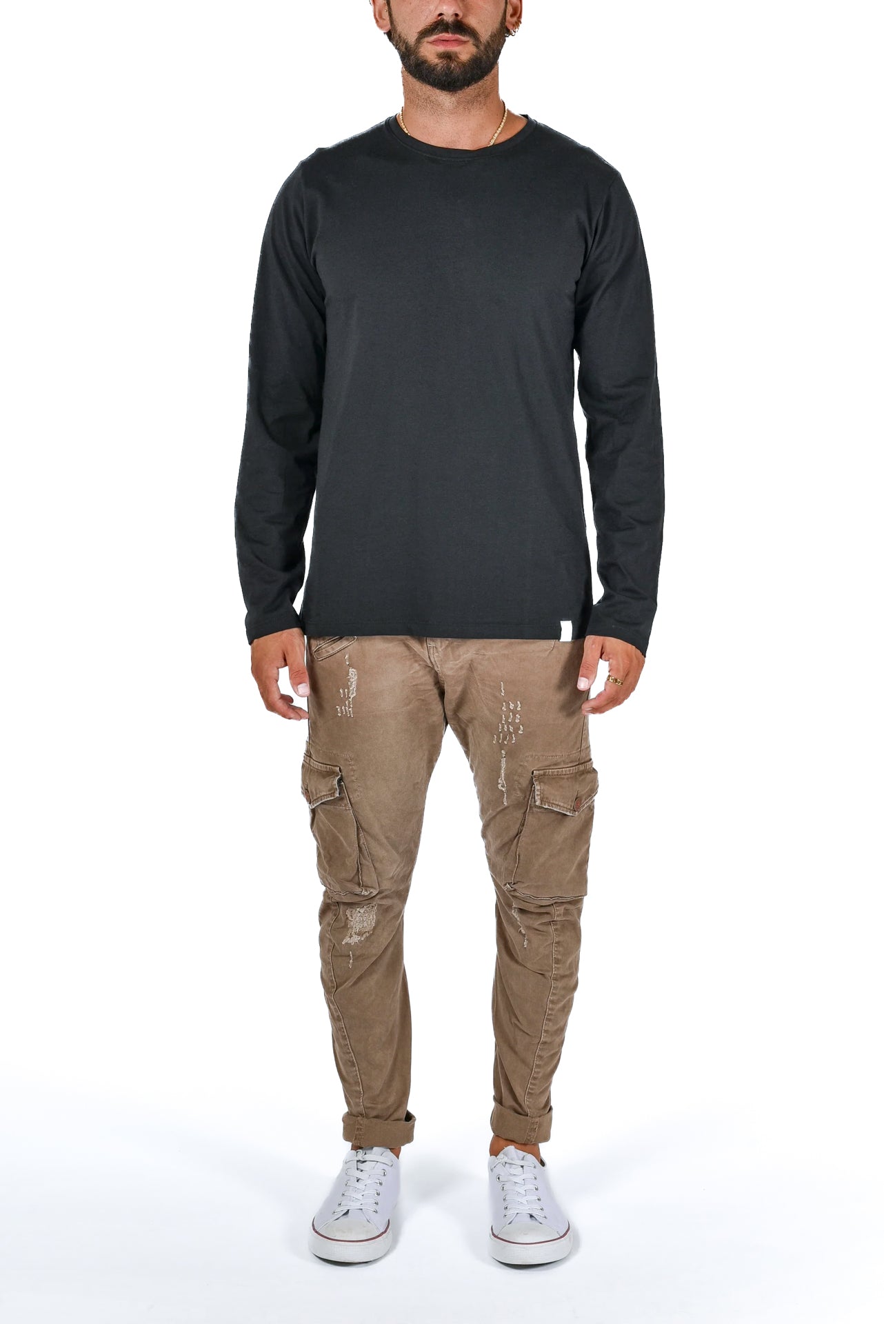 Pantaloni in cotone tapered New Evolution FW 21/22