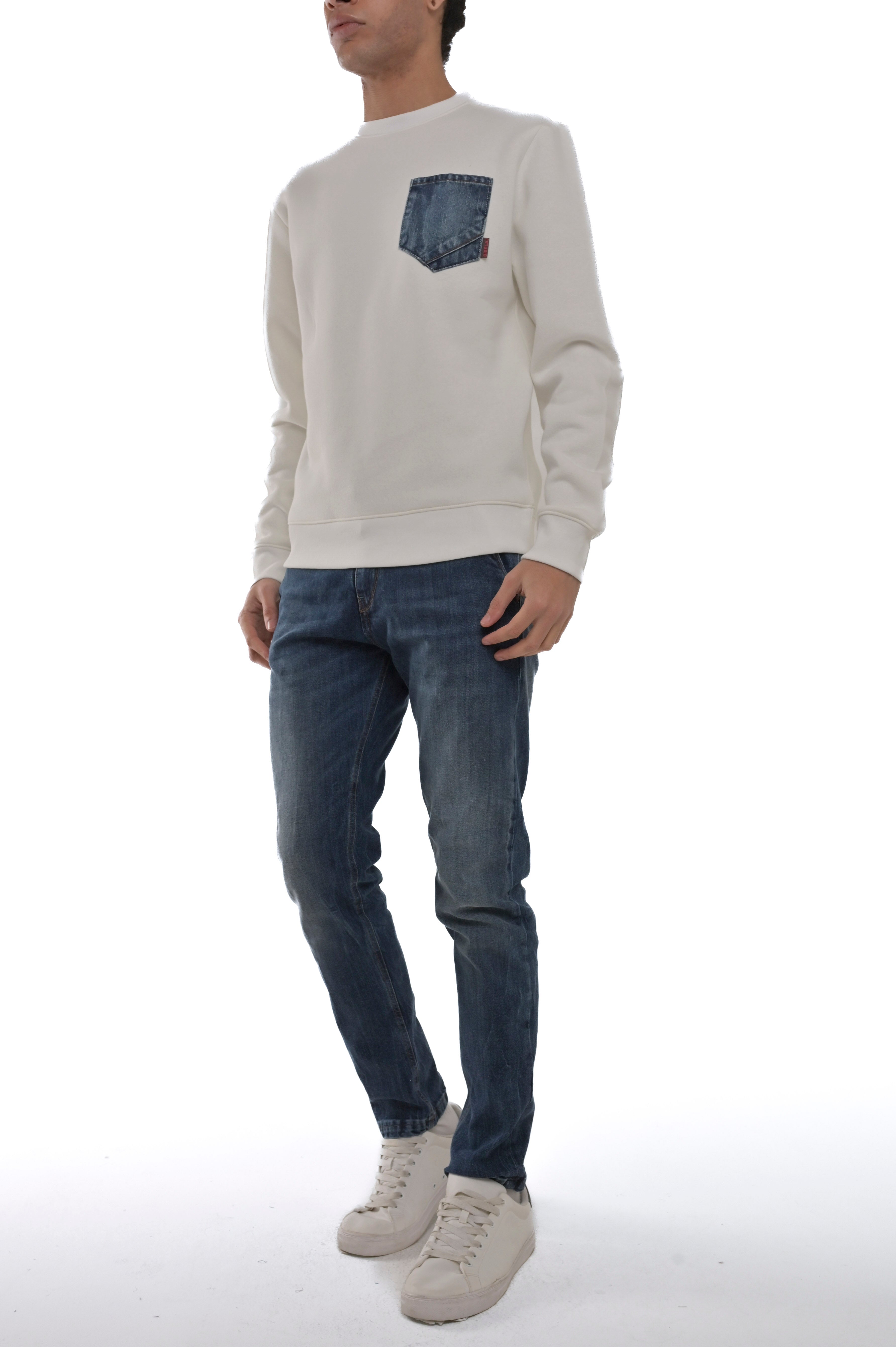 Bergen regular sweatshirt in cream FW24/25