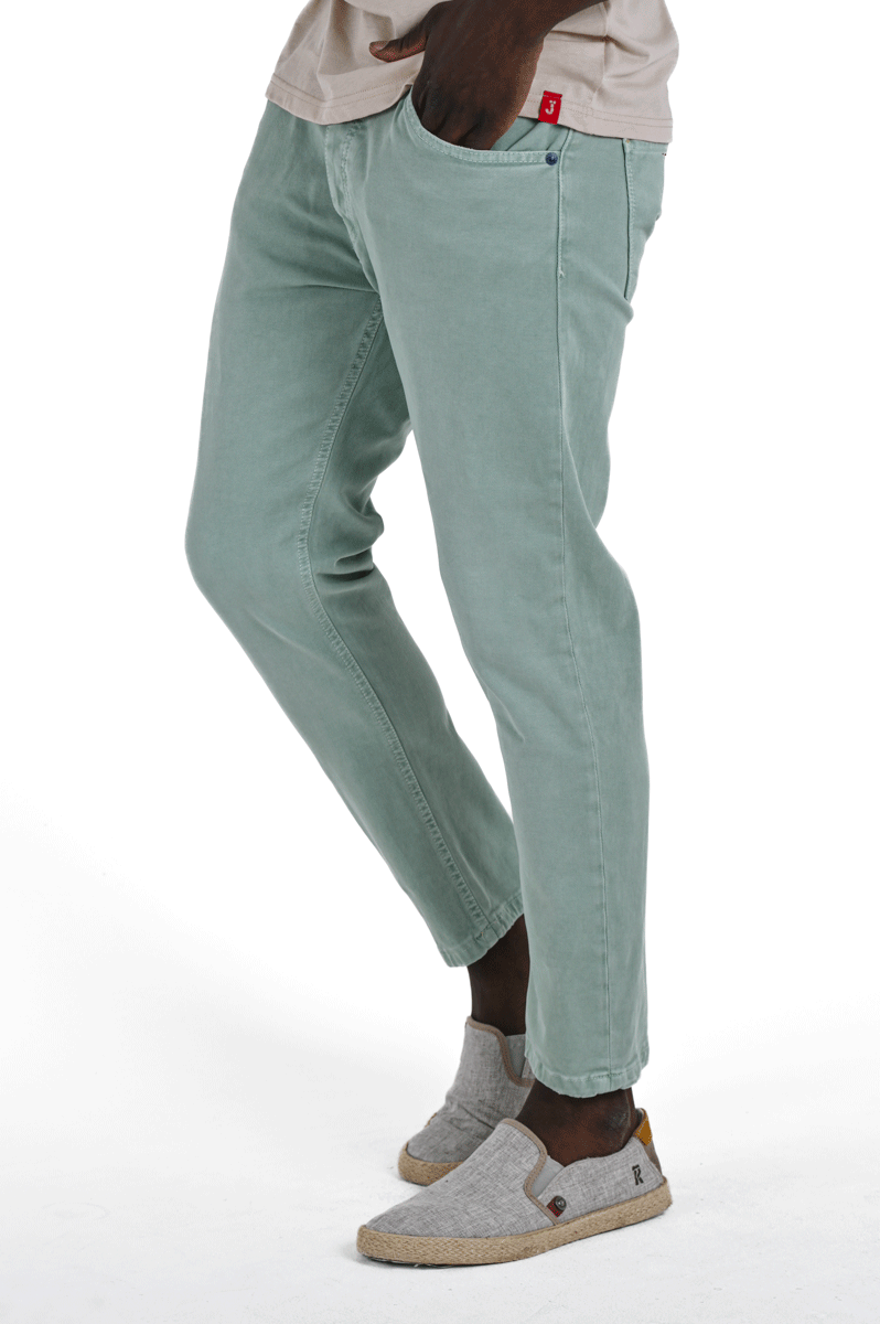 Pantaloni slim Life Libeccio Verde Acqua SS24