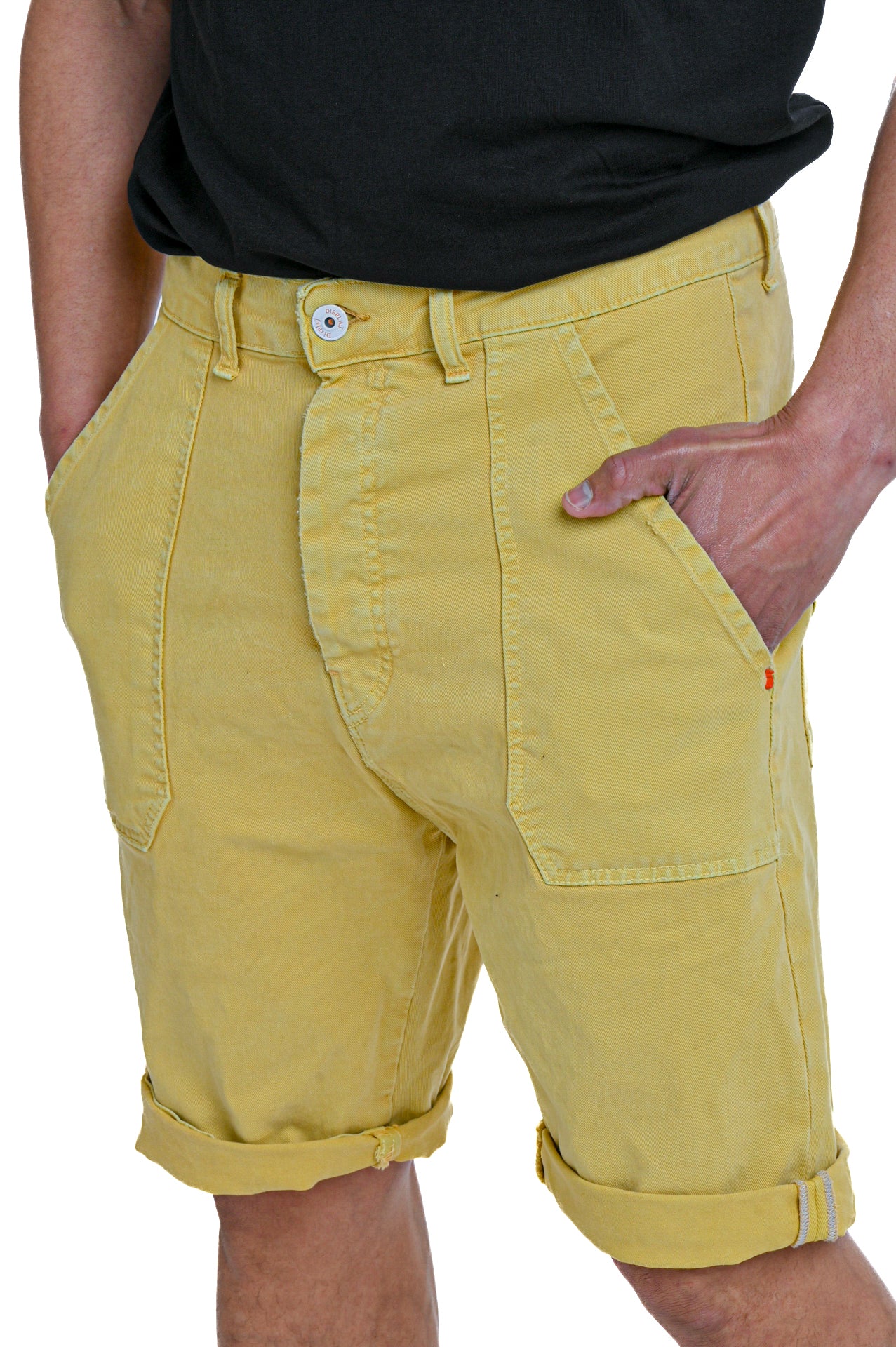 Loose People Mustard Cotton Bermuda Shorts SS24