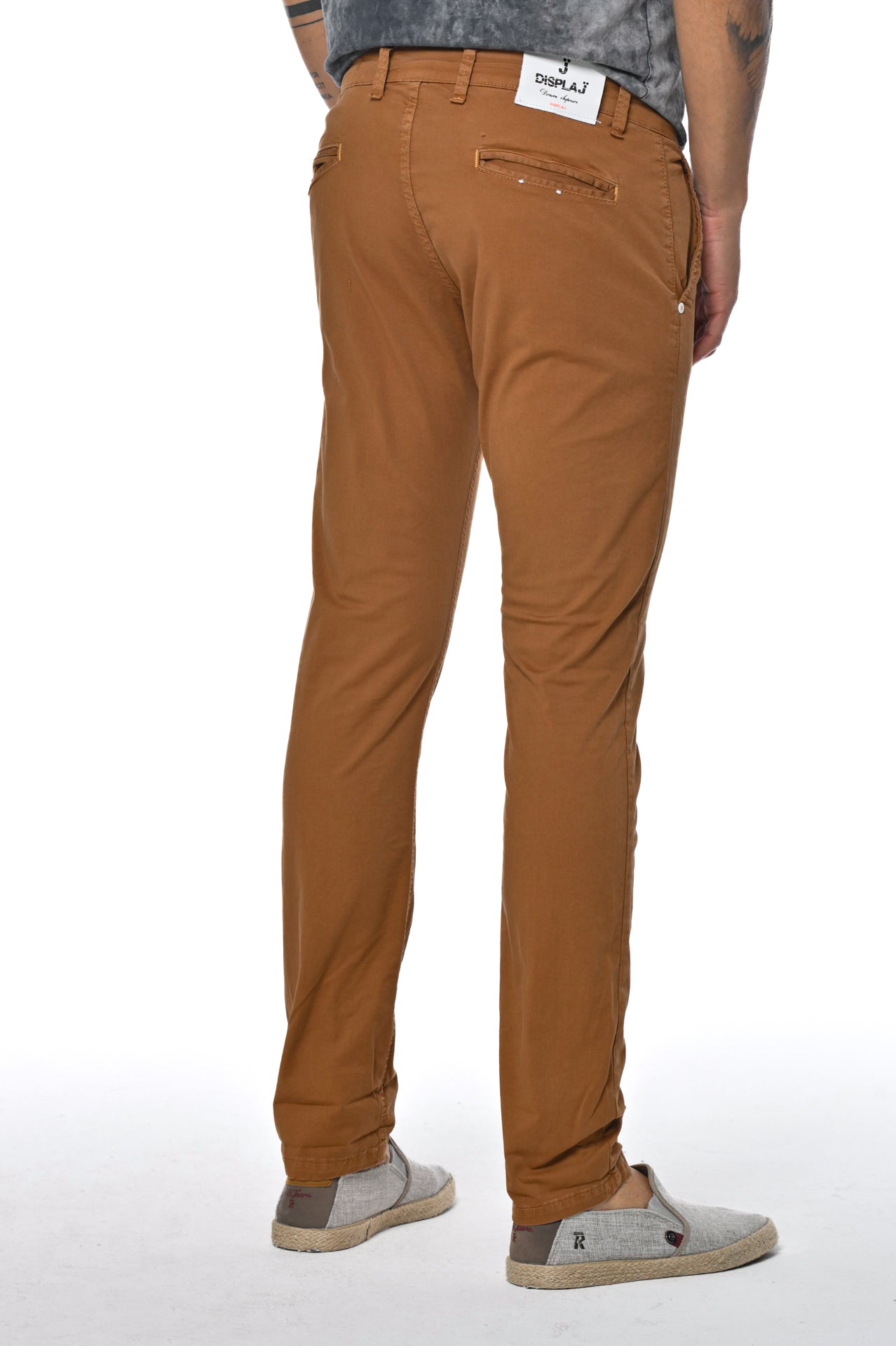 Pantaloni slim Kinos Caramello SS24