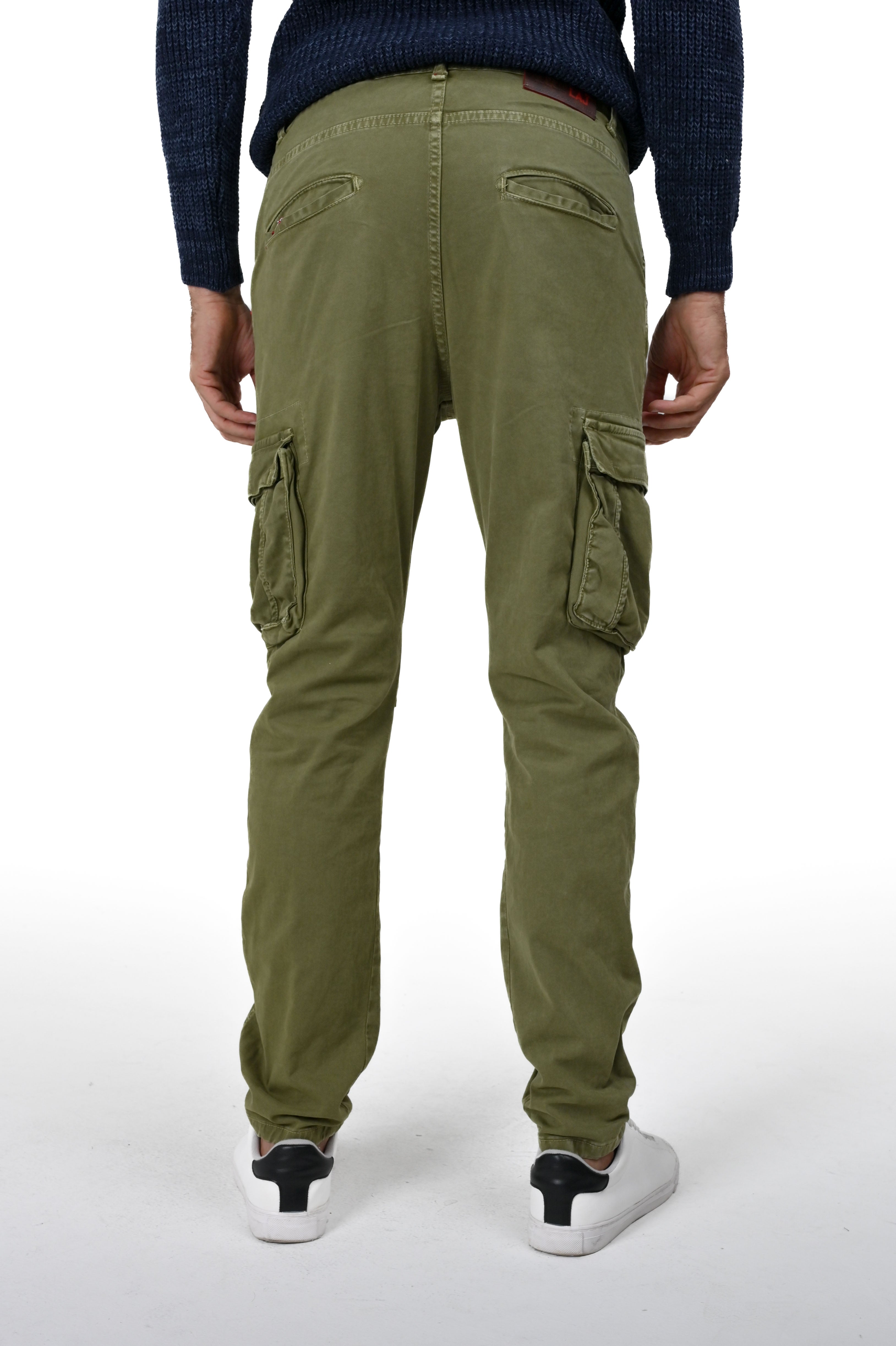 Pantaloni in cotone regular Marktas oliva FW24/25