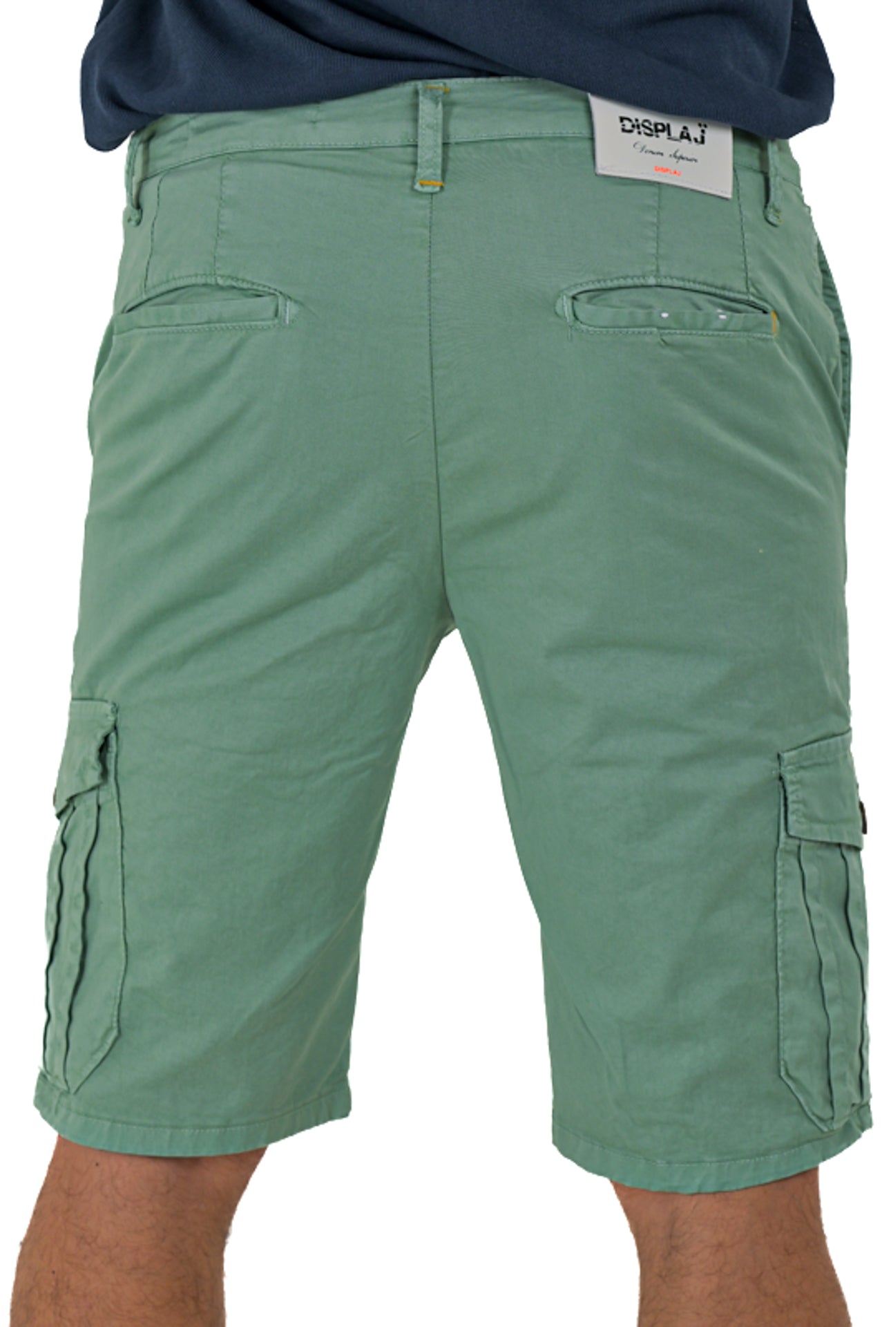 Bermuda in cotone slim Sonic Tascone Verde Acqua